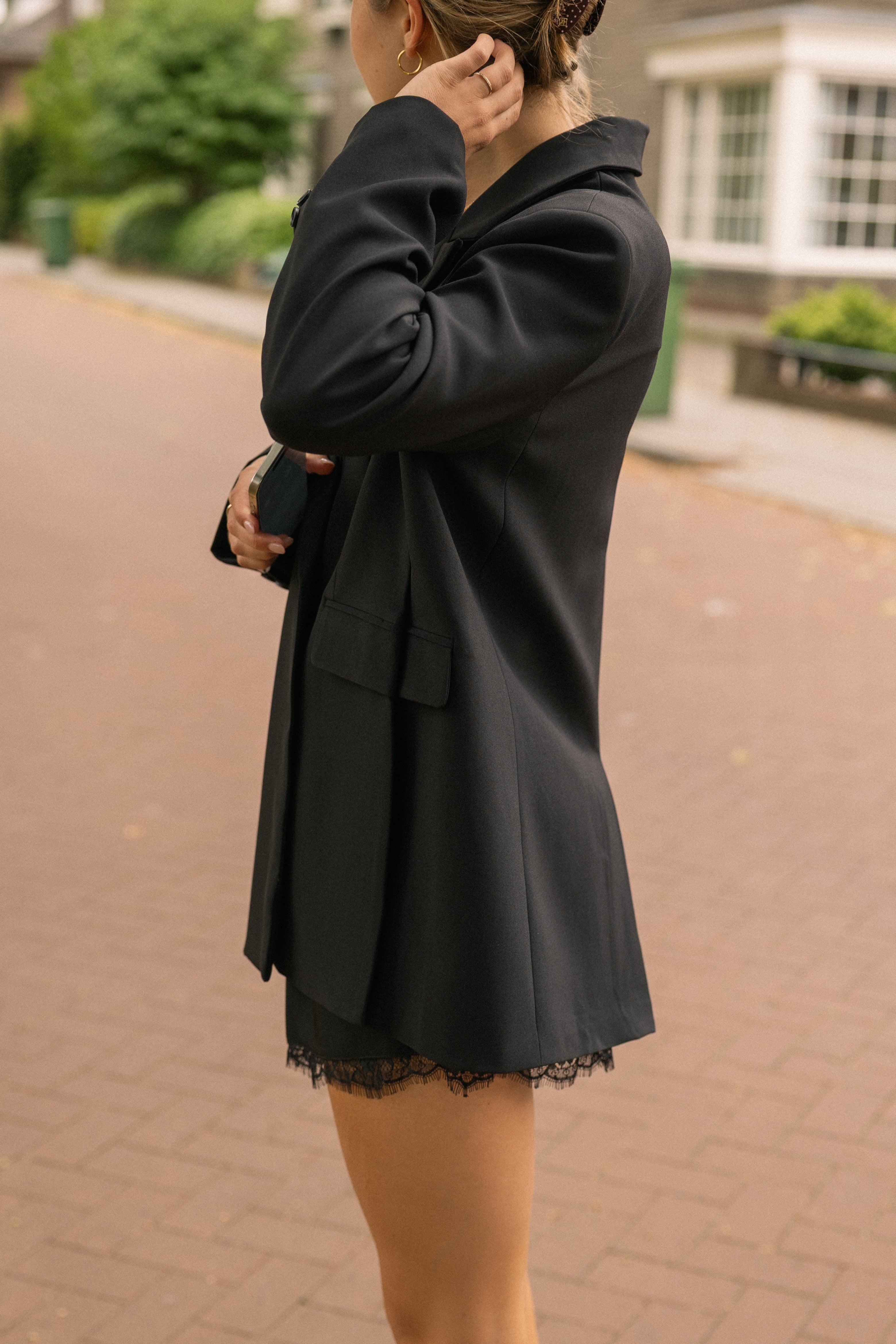 OVERSIZED CATH BLAZER BLACK