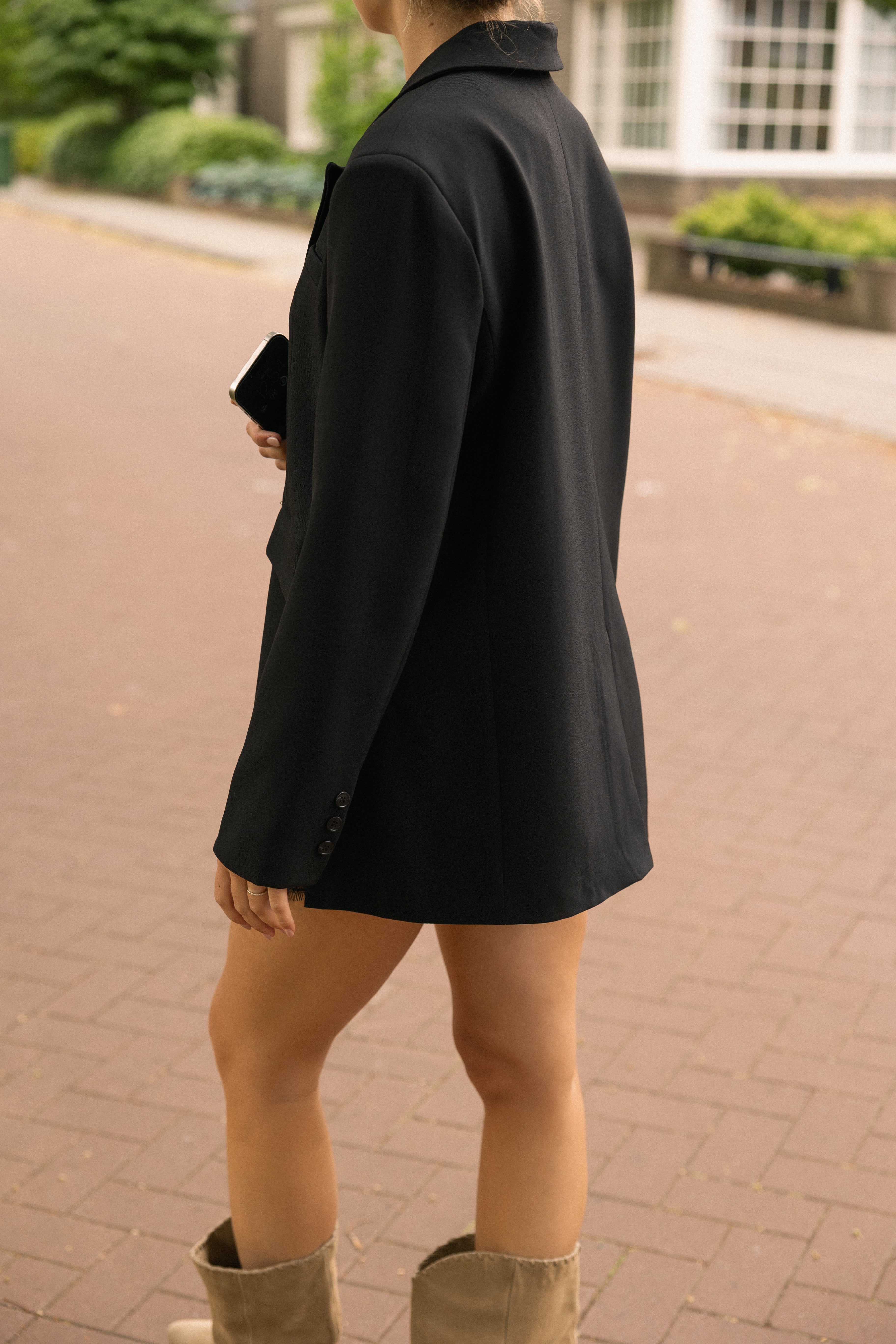 OVERSIZED CATH BLAZER BLACK