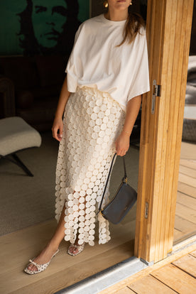 THE OLIVIA SKIRT ECRU