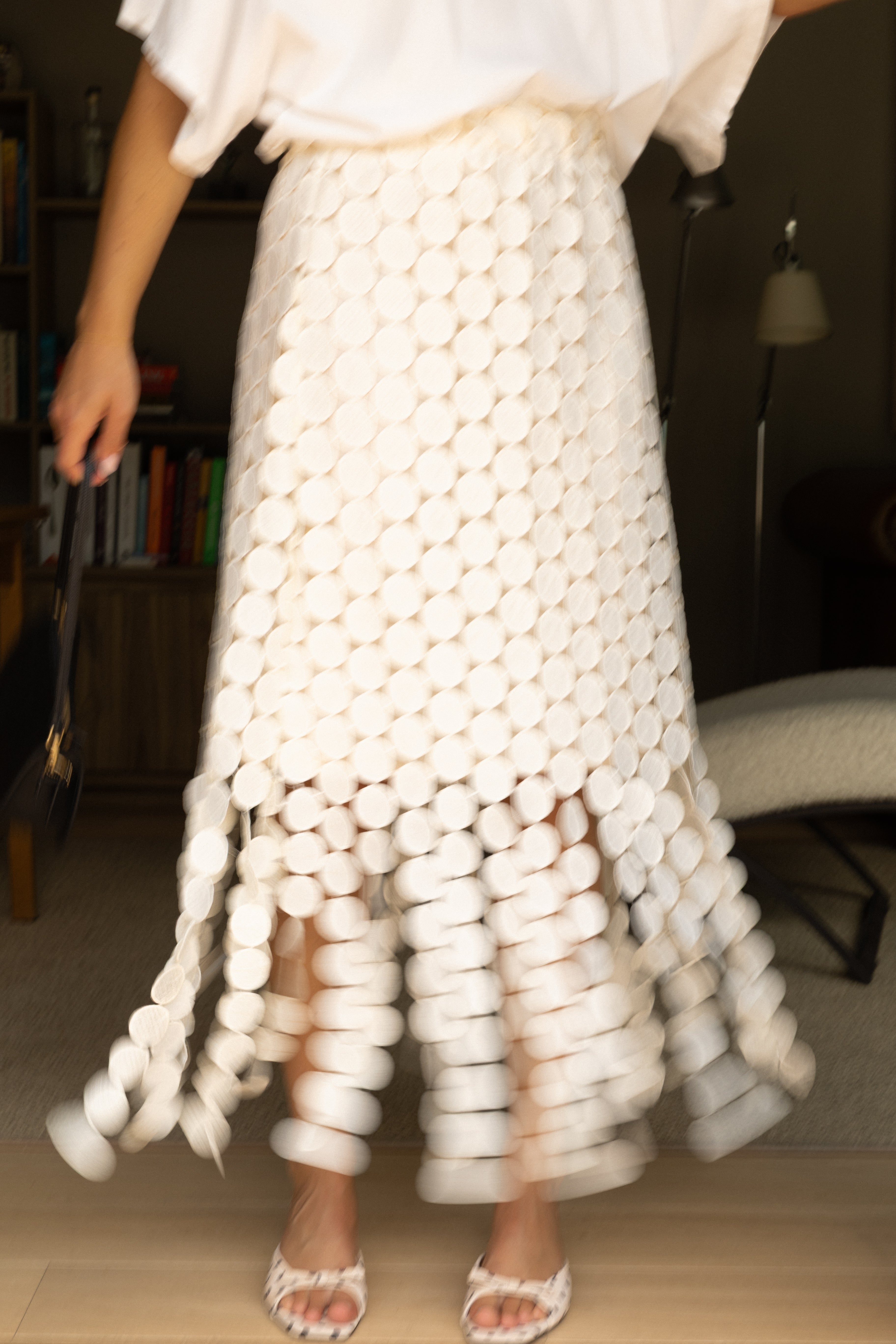 THE OLIVIA SKIRT ECRU