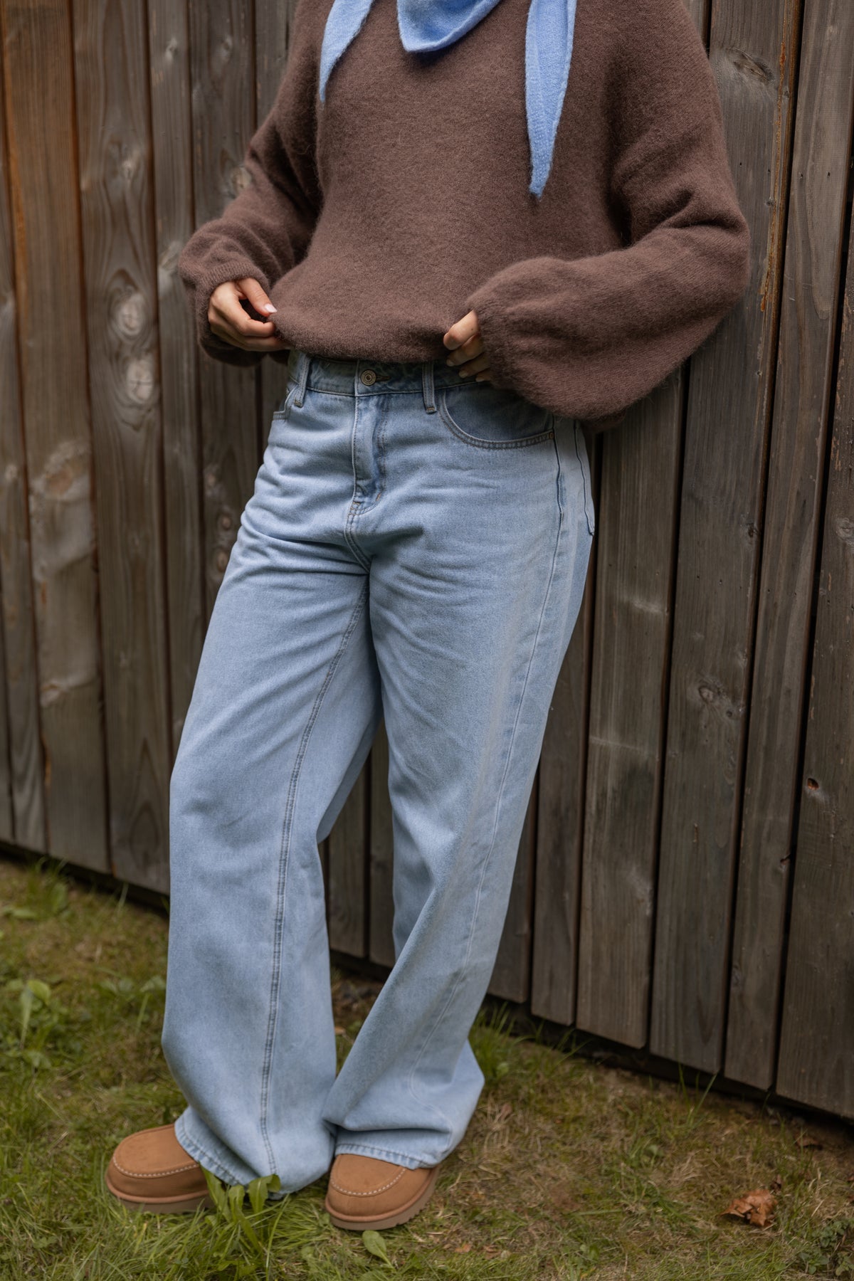 FULL LENGHT WIDE CELESTE JEANS LIGHT DENIM