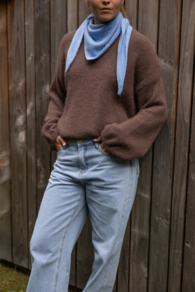 FULL LENGTH WIDE CELESTE JEANS LIGHT DENIM