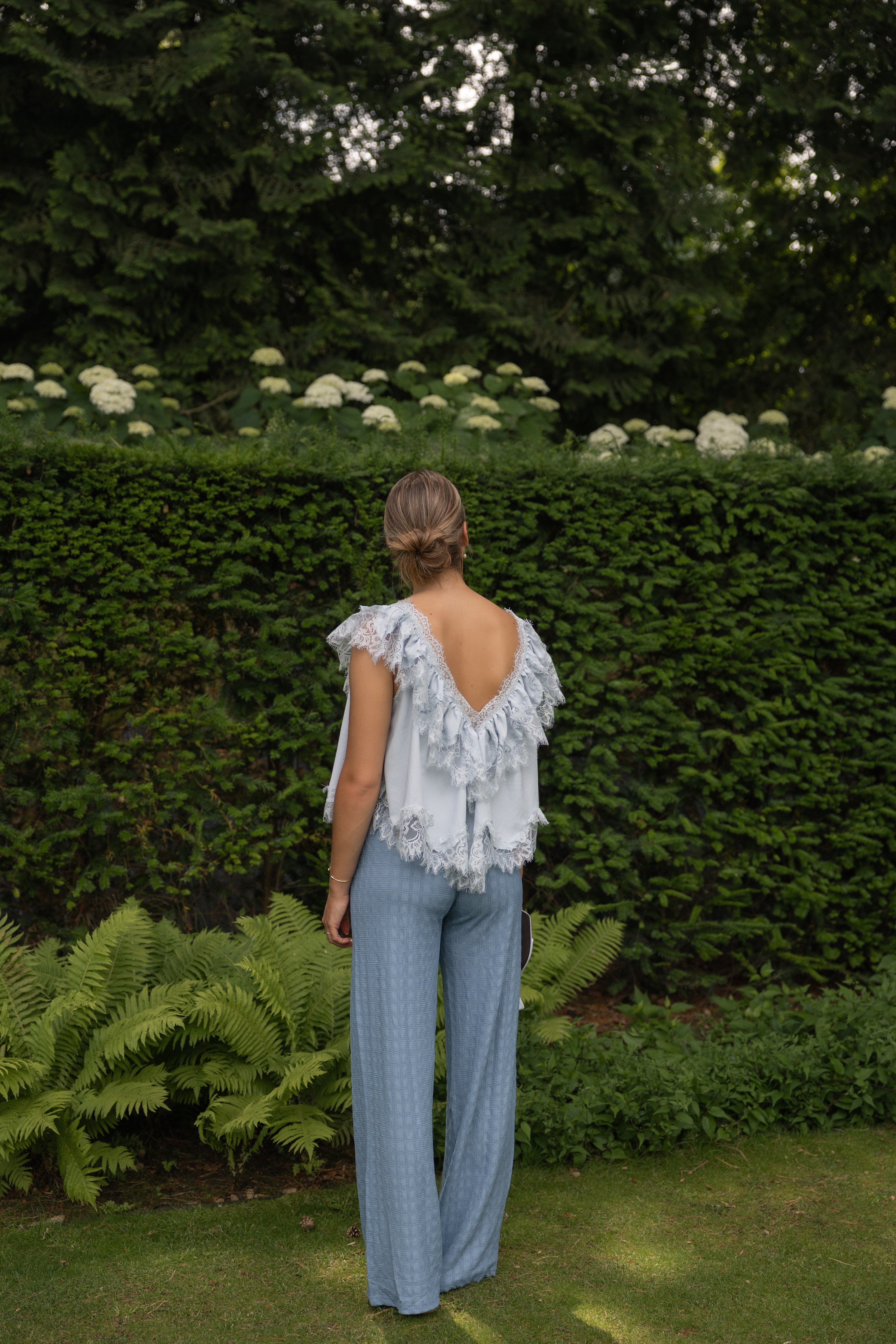 DENTELLE TOP BABY BLUE