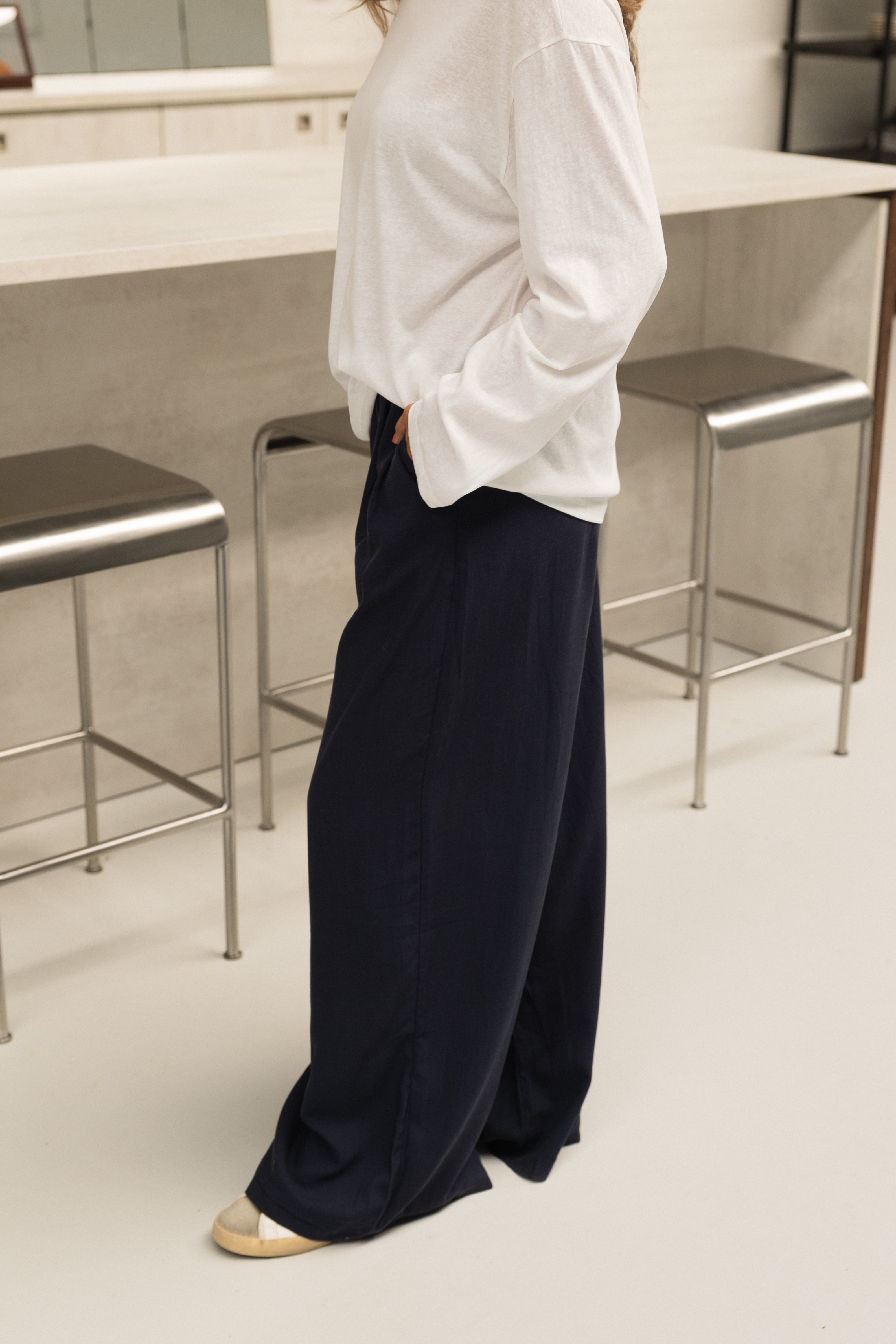 WIDE JANE PANTS NAVY