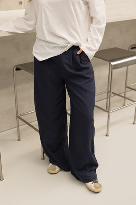WIDE JANE PANTS NAVY