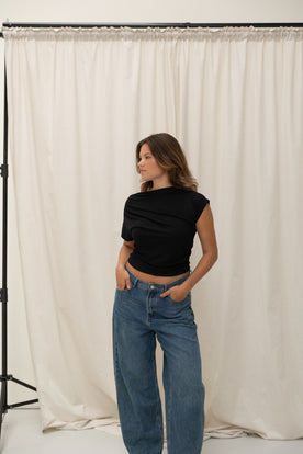 CORA TOP BLACK