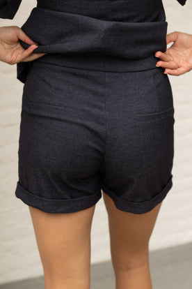EVELYN SHORT DENIMBLUE