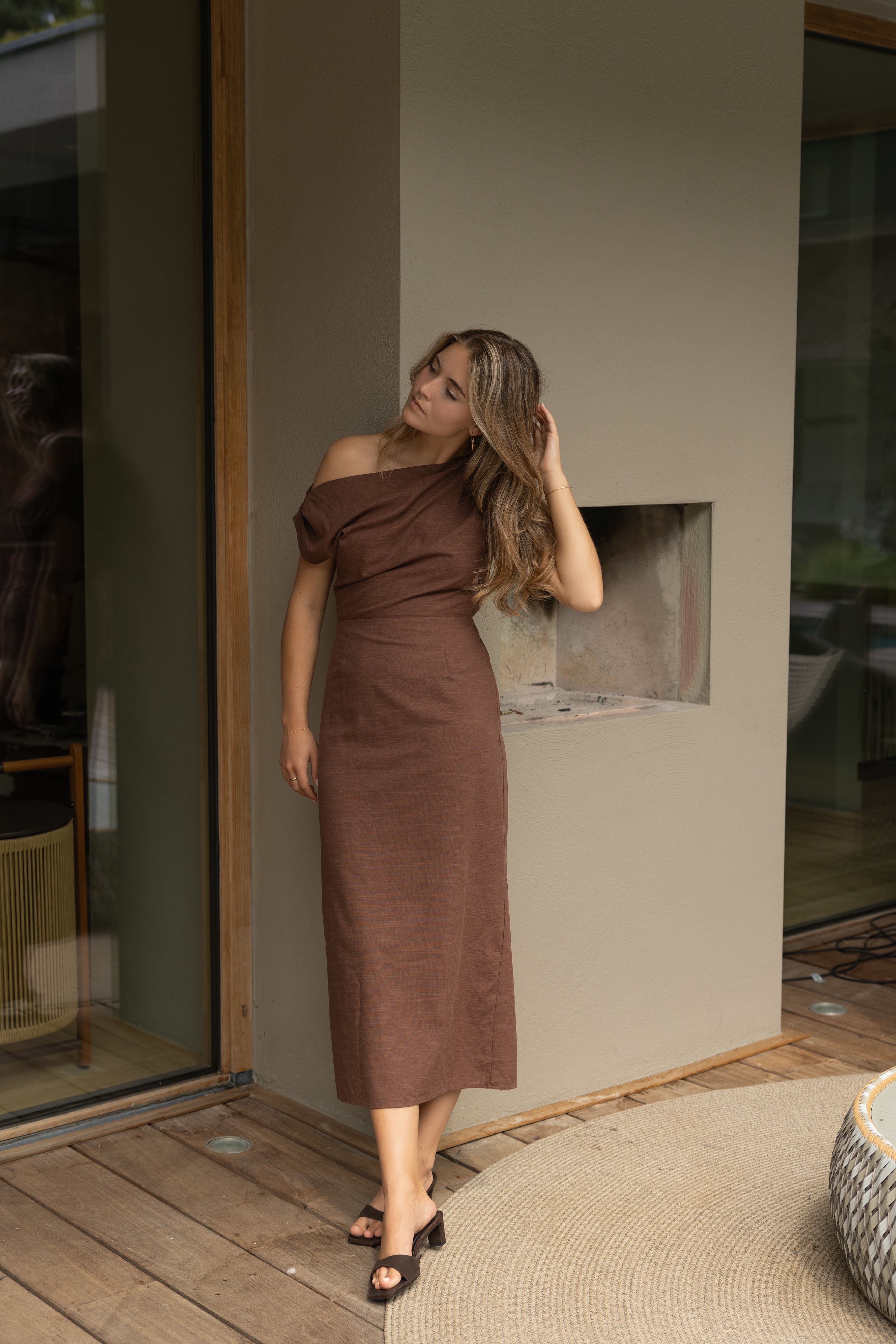 HAZEL DRESS CHOCO