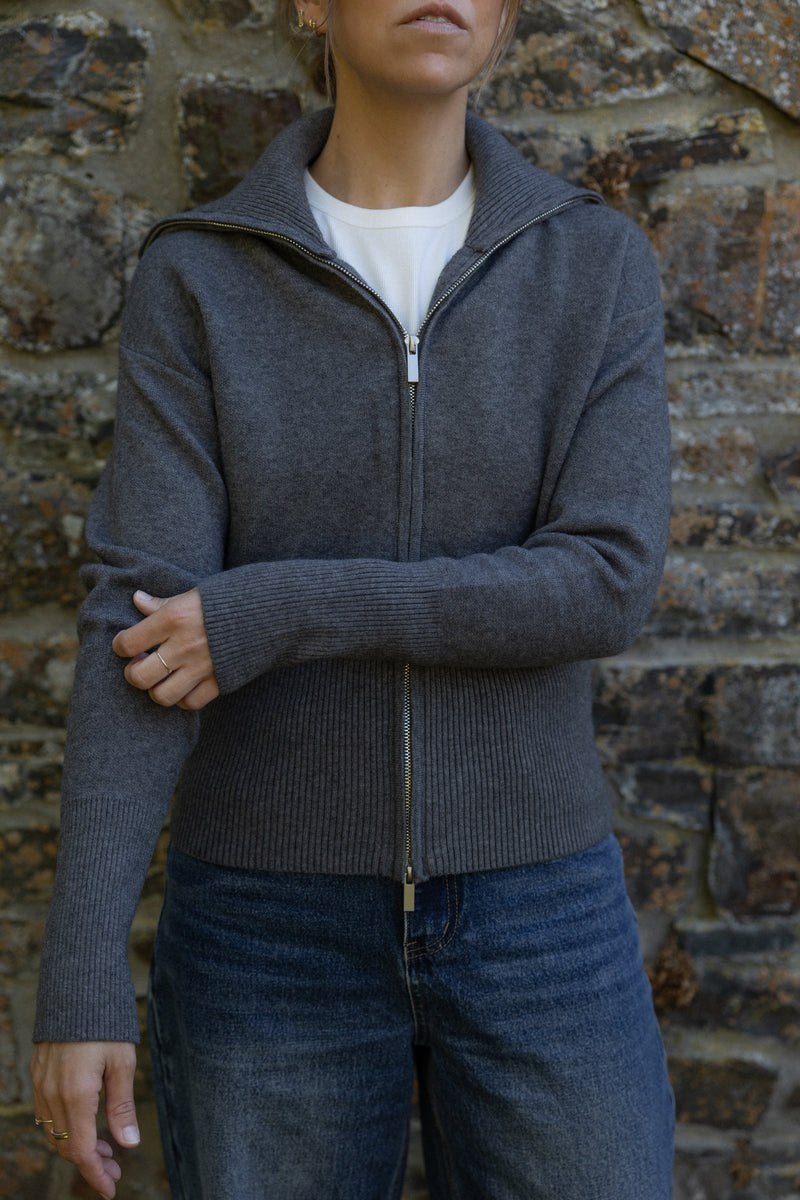 JULIET CARDIGAN GREY