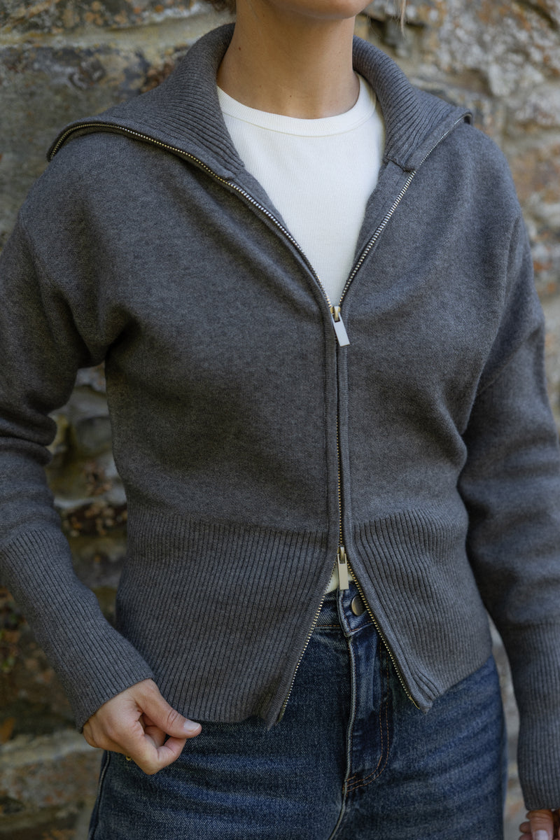 JULIET CARDIGAN GREY