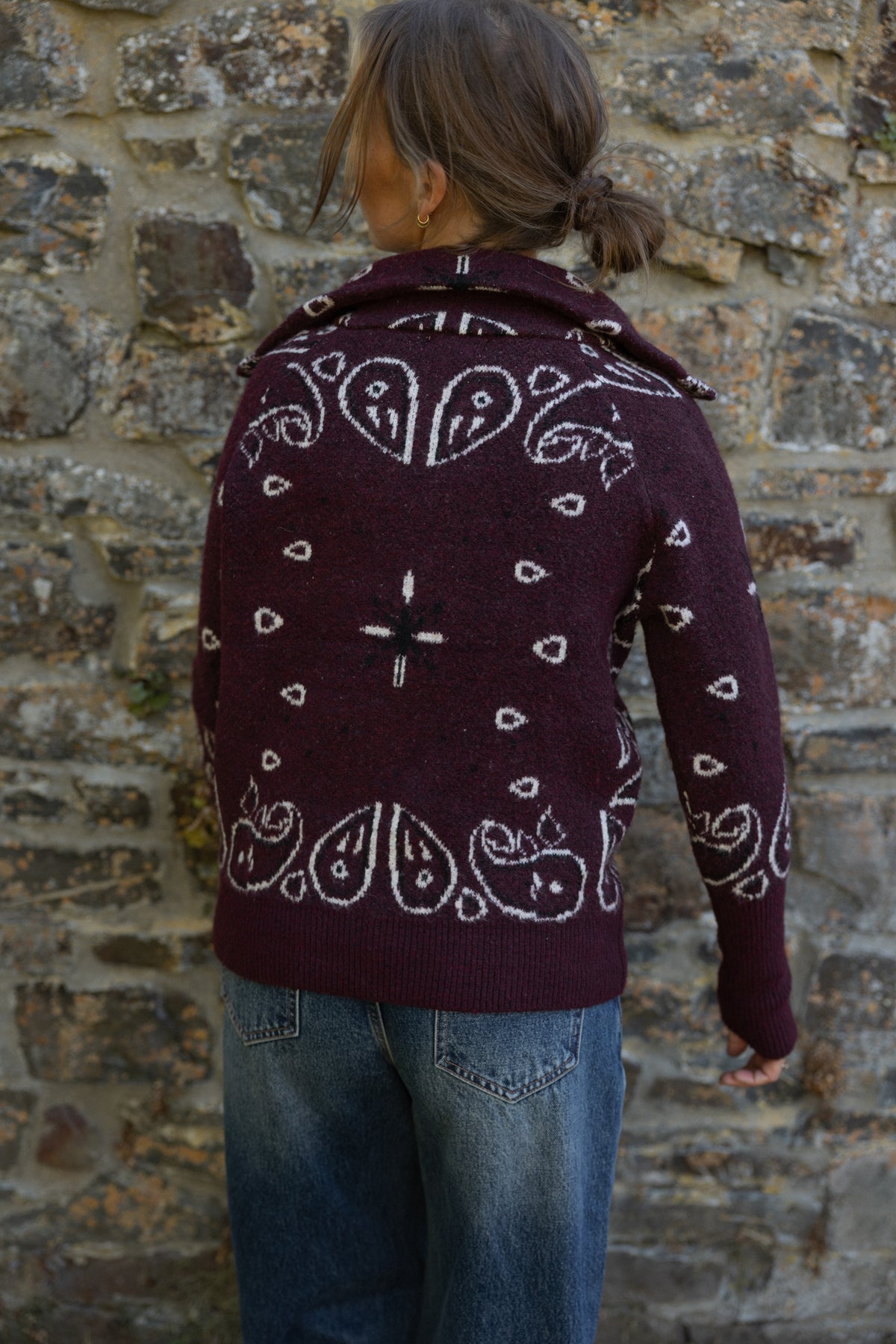 ZOÉ CARDIGAN BURGUNDY