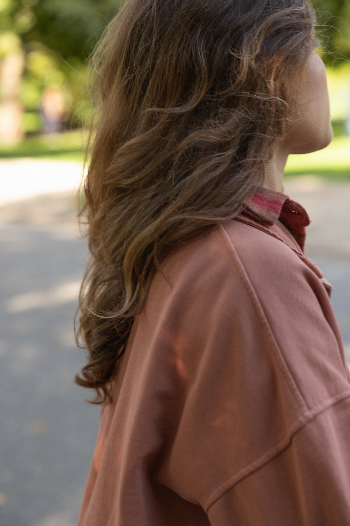 MABEL BUTTON SWEATER DUSTY SALMON