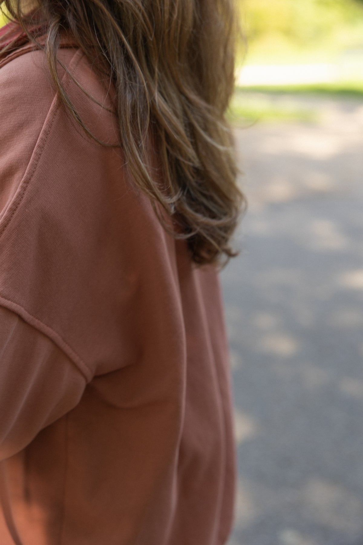 MABEL BUTTON SWEATER DUSTY SALMON