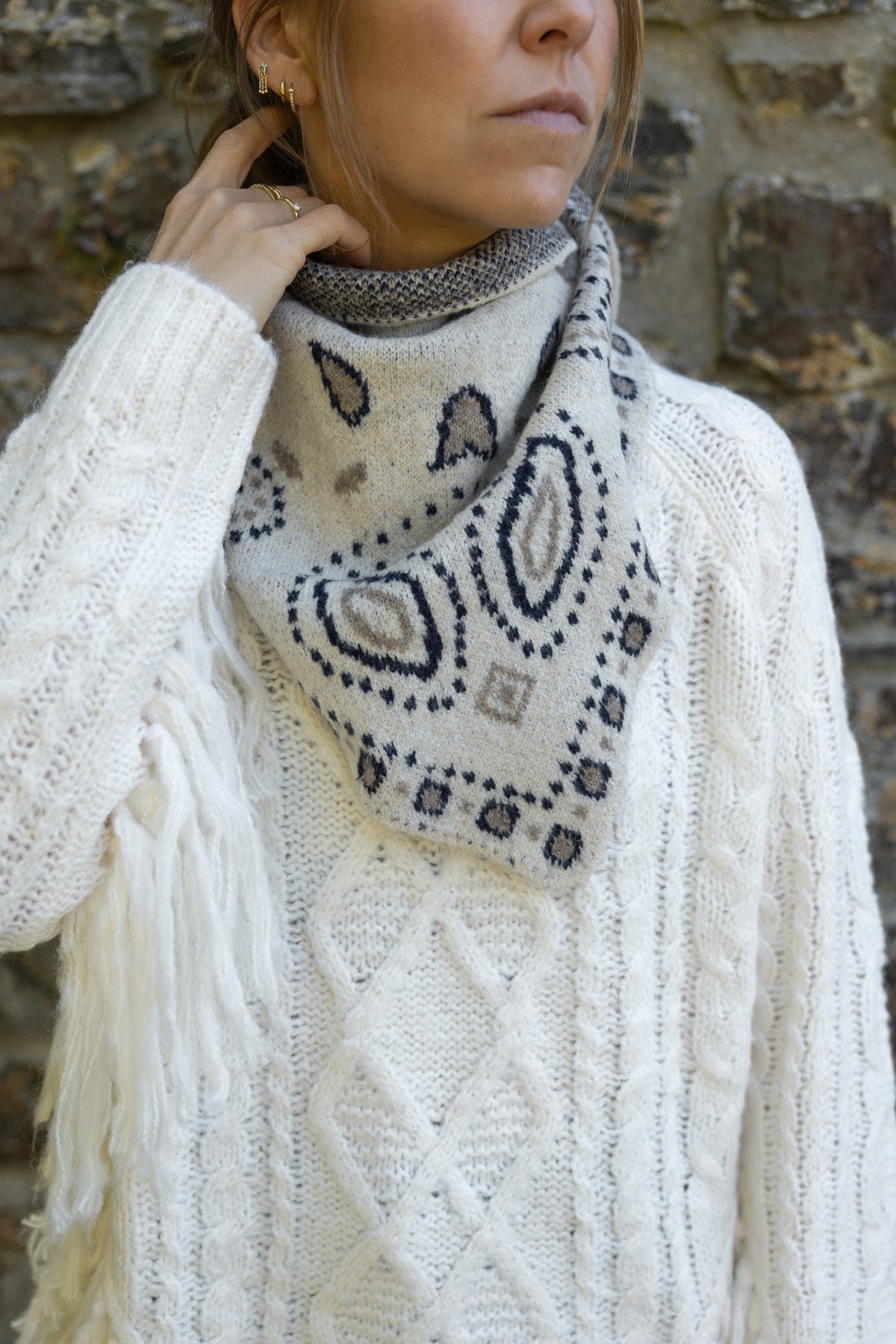 ZOÉ SCARF ECRU