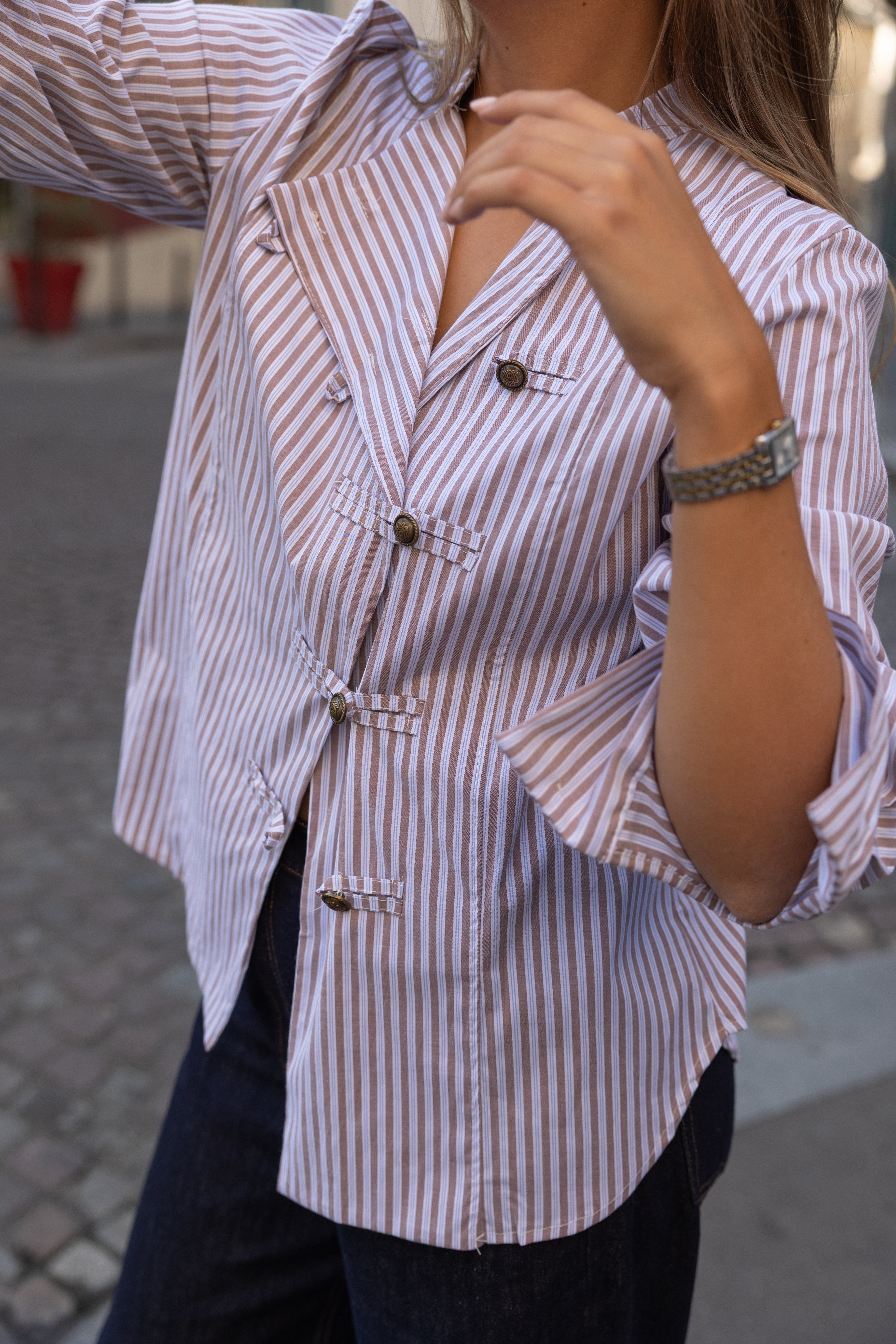 THE EVA STRIPED SHIRT