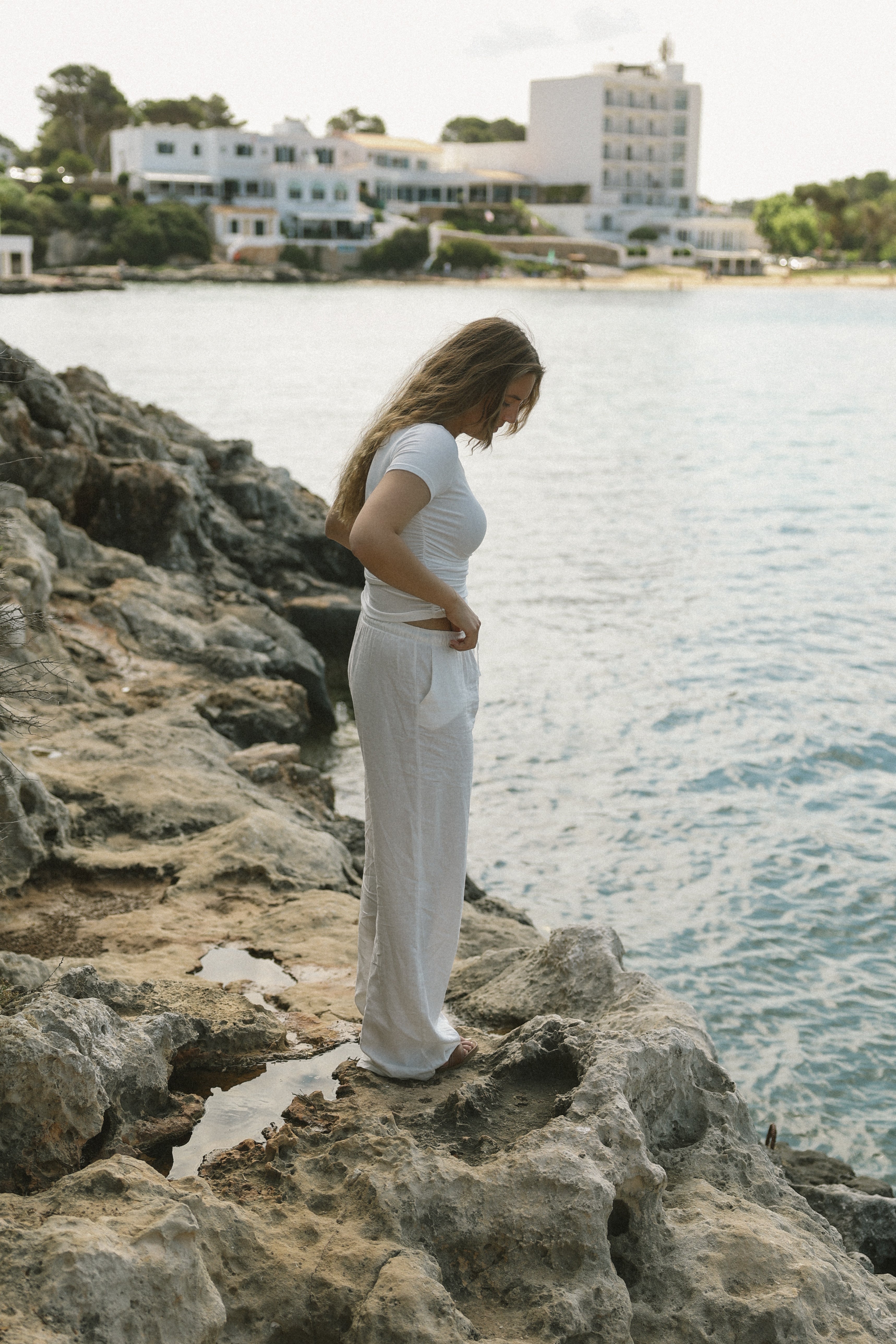 ESSENTIAL LINNEN PANTS WHITE