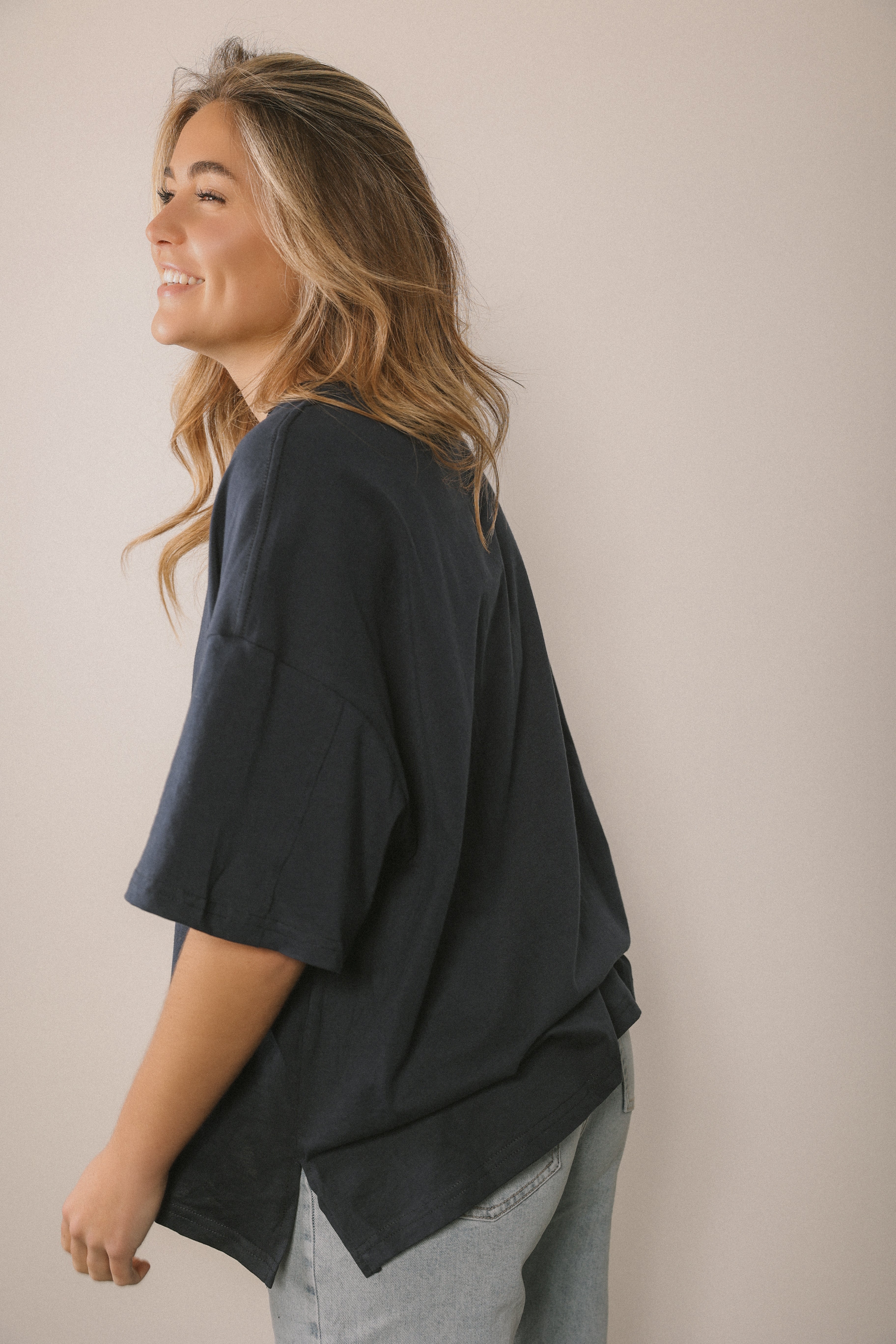 OVERSIZED TEE NAVY