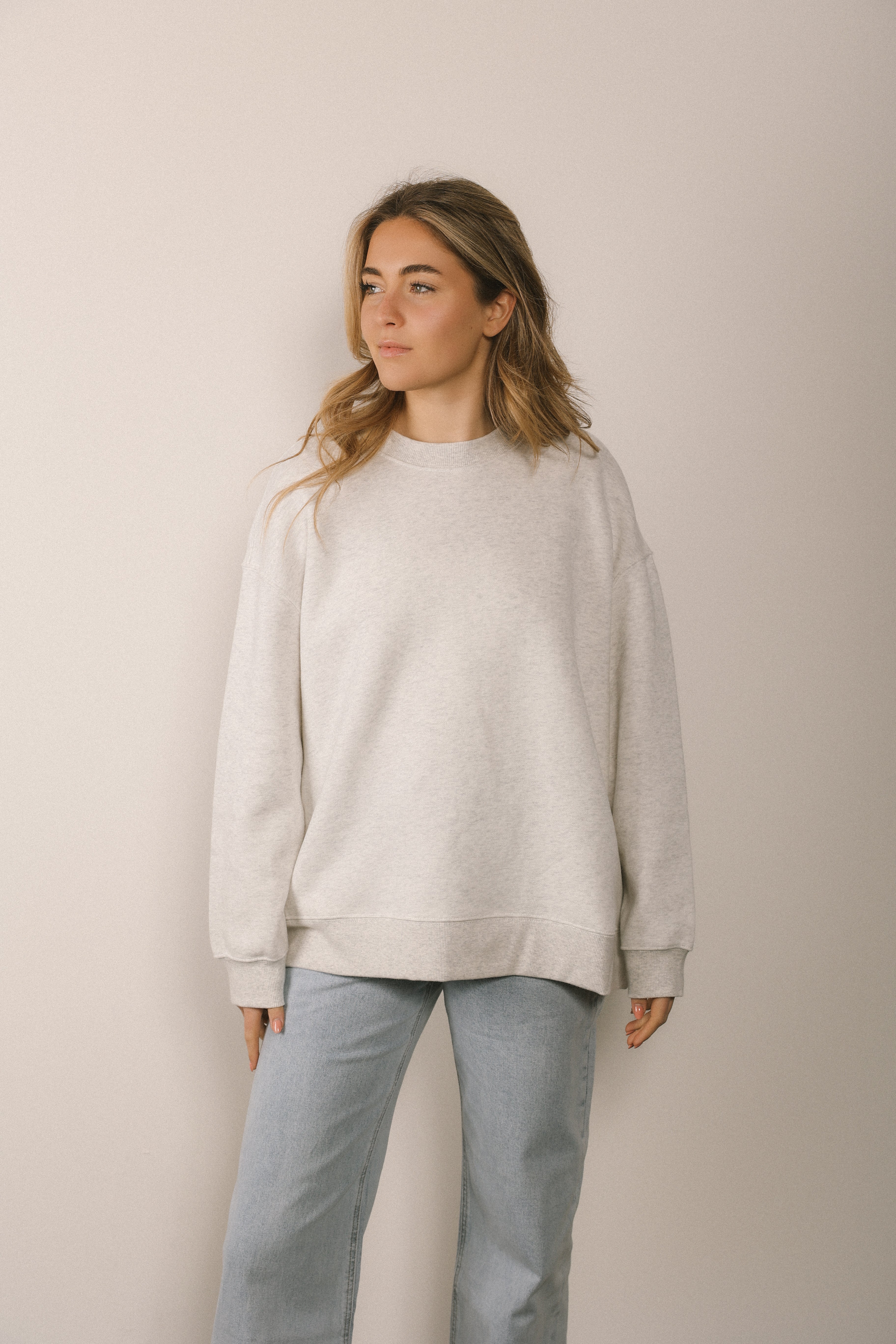 OVERSIZED SWEATER LIGHT GREY