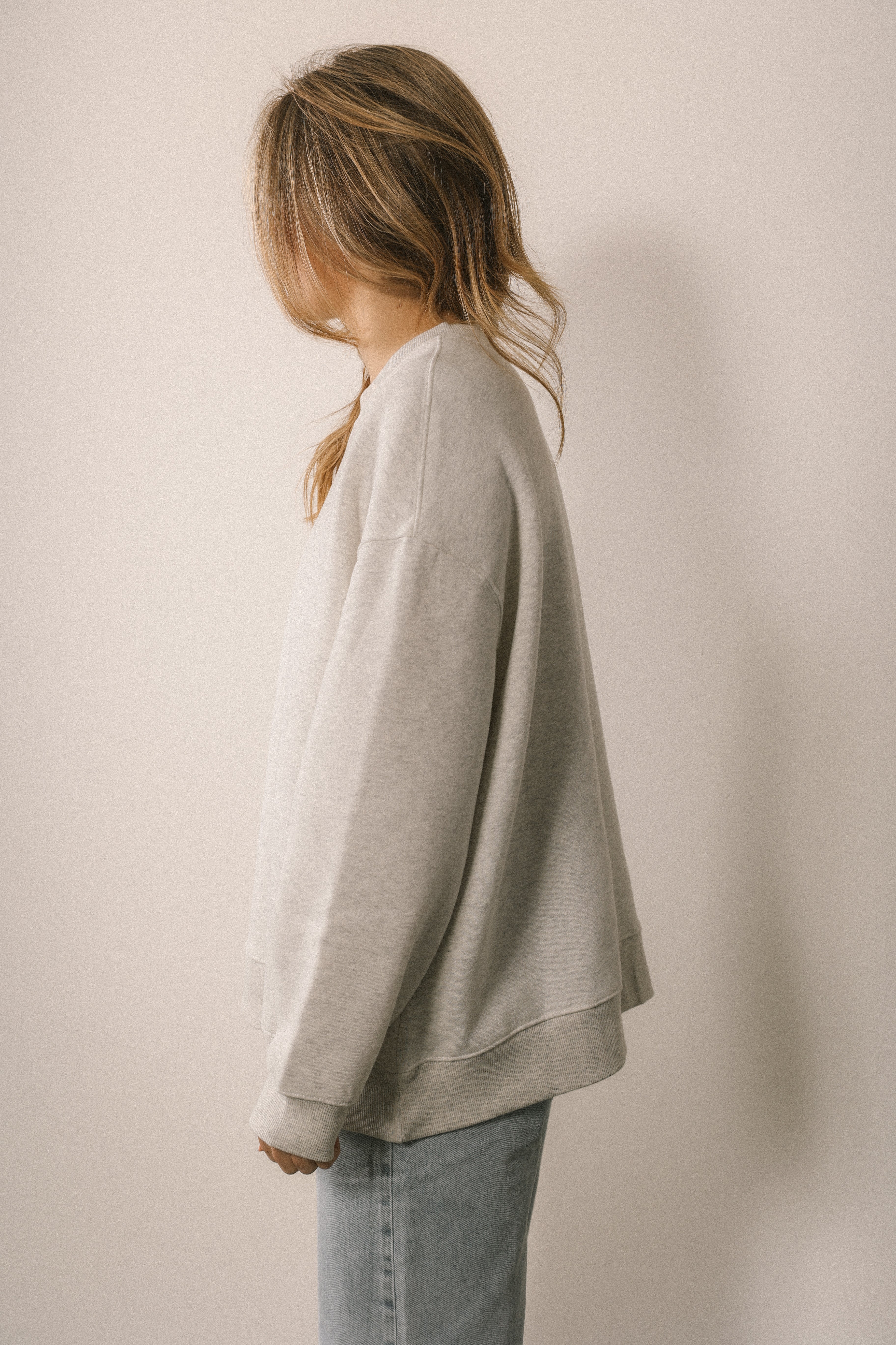 OVERSIZED SWEATER LIGHT GREY