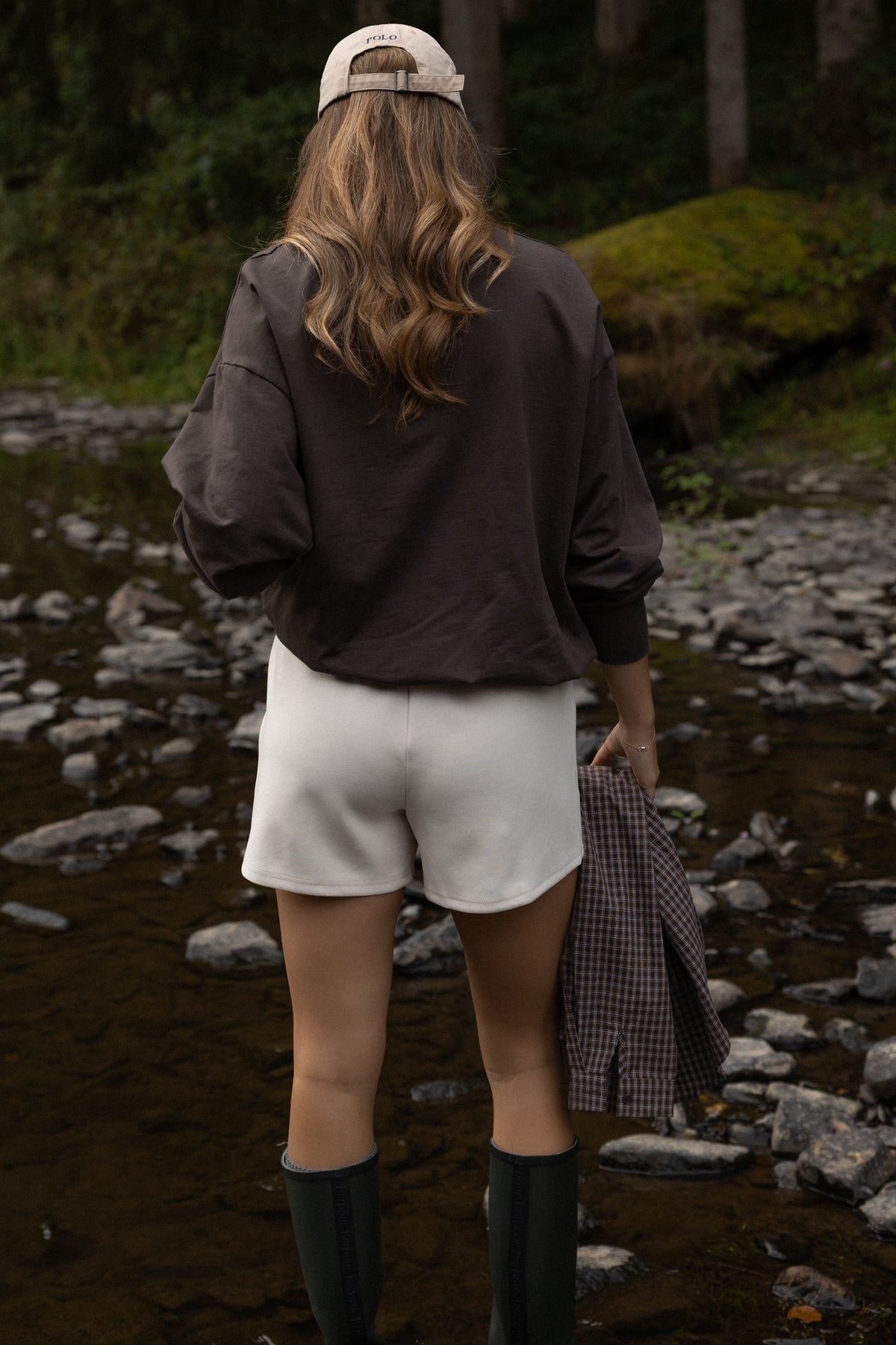 SWEATPANTS SHORTS CREAM