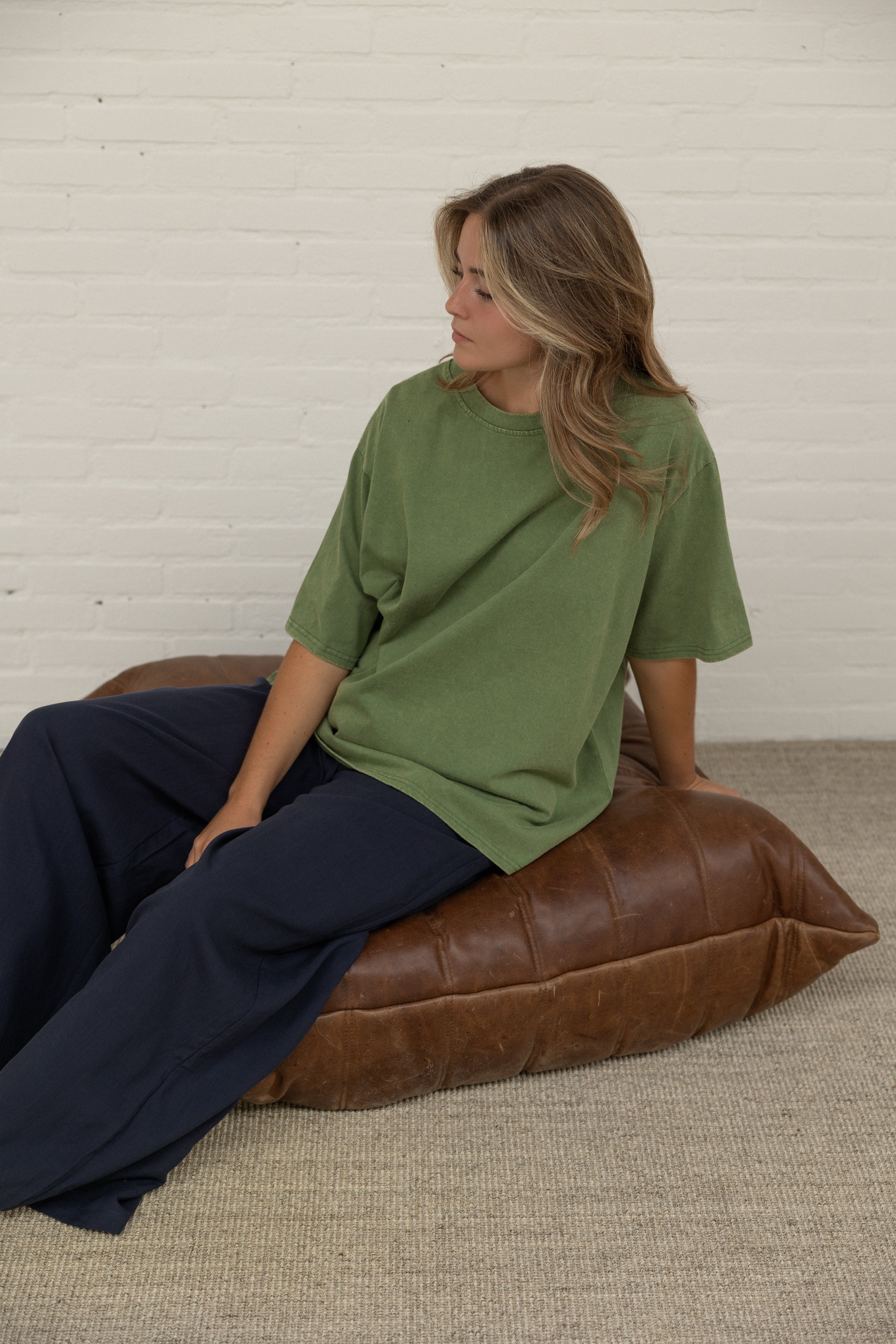 OVERSIZED MABEL TEE GREEN