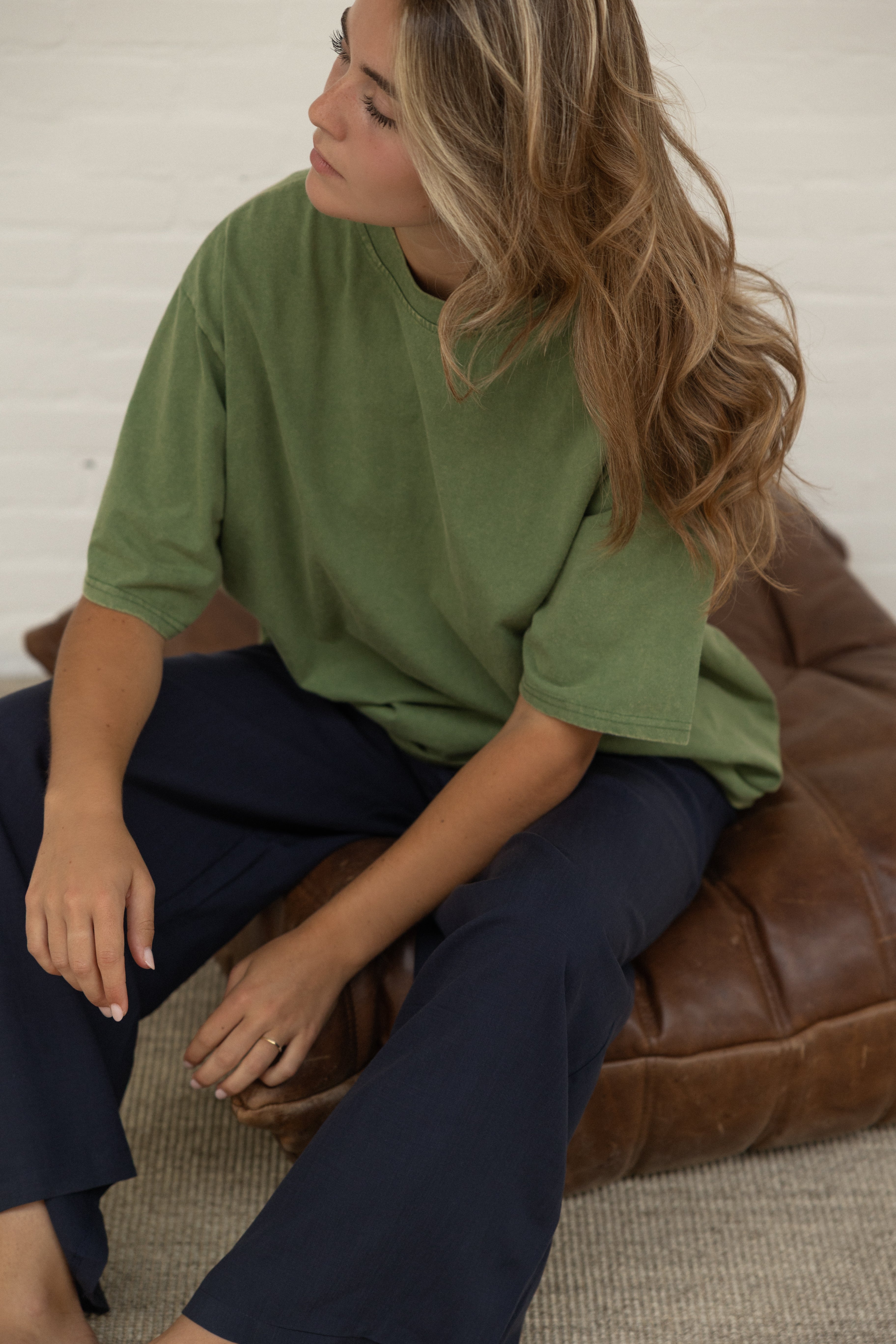 OVERSIZED MABEL TEE GREEN