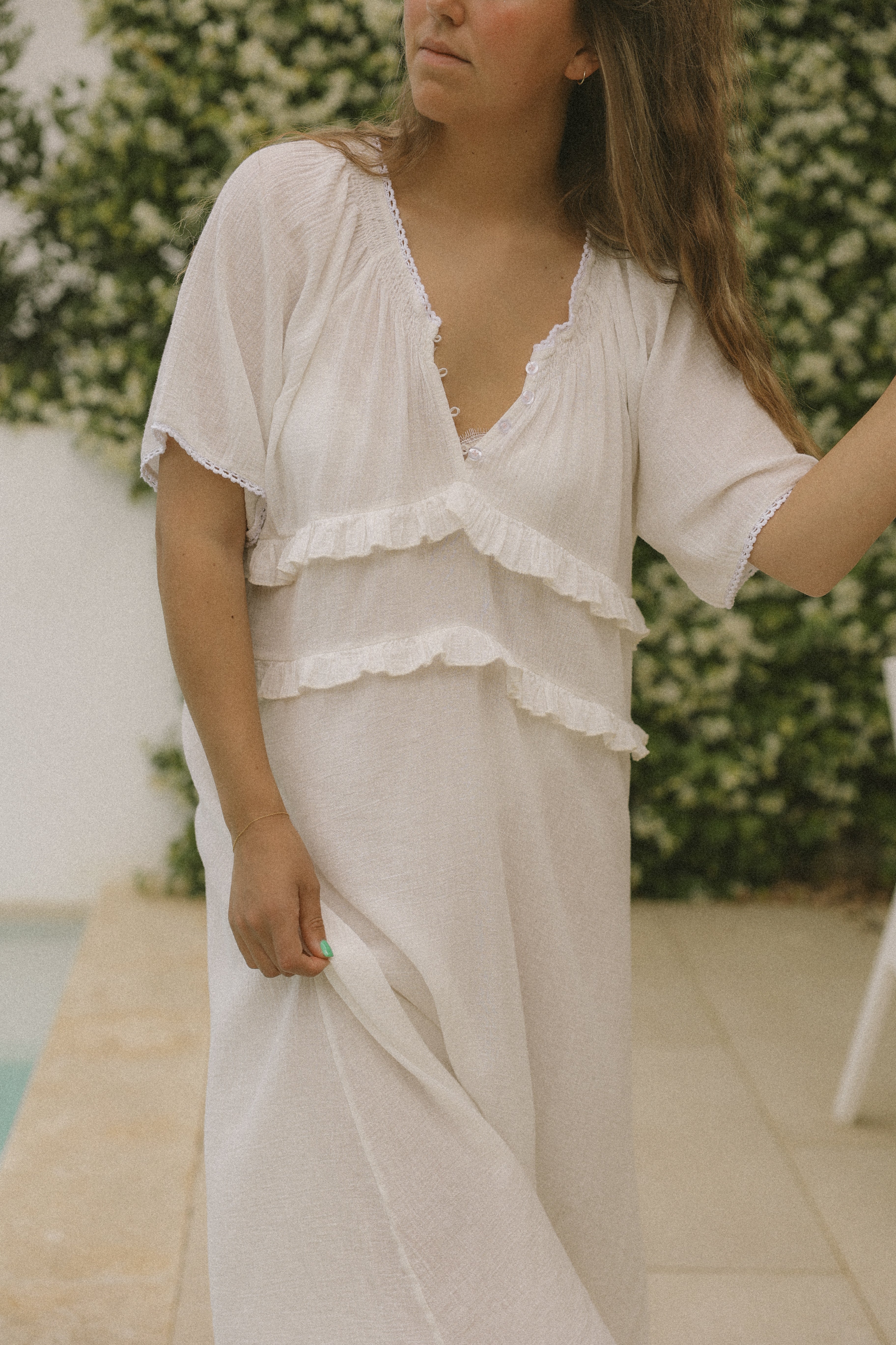 MAXI BEACH DRESS WHITE
