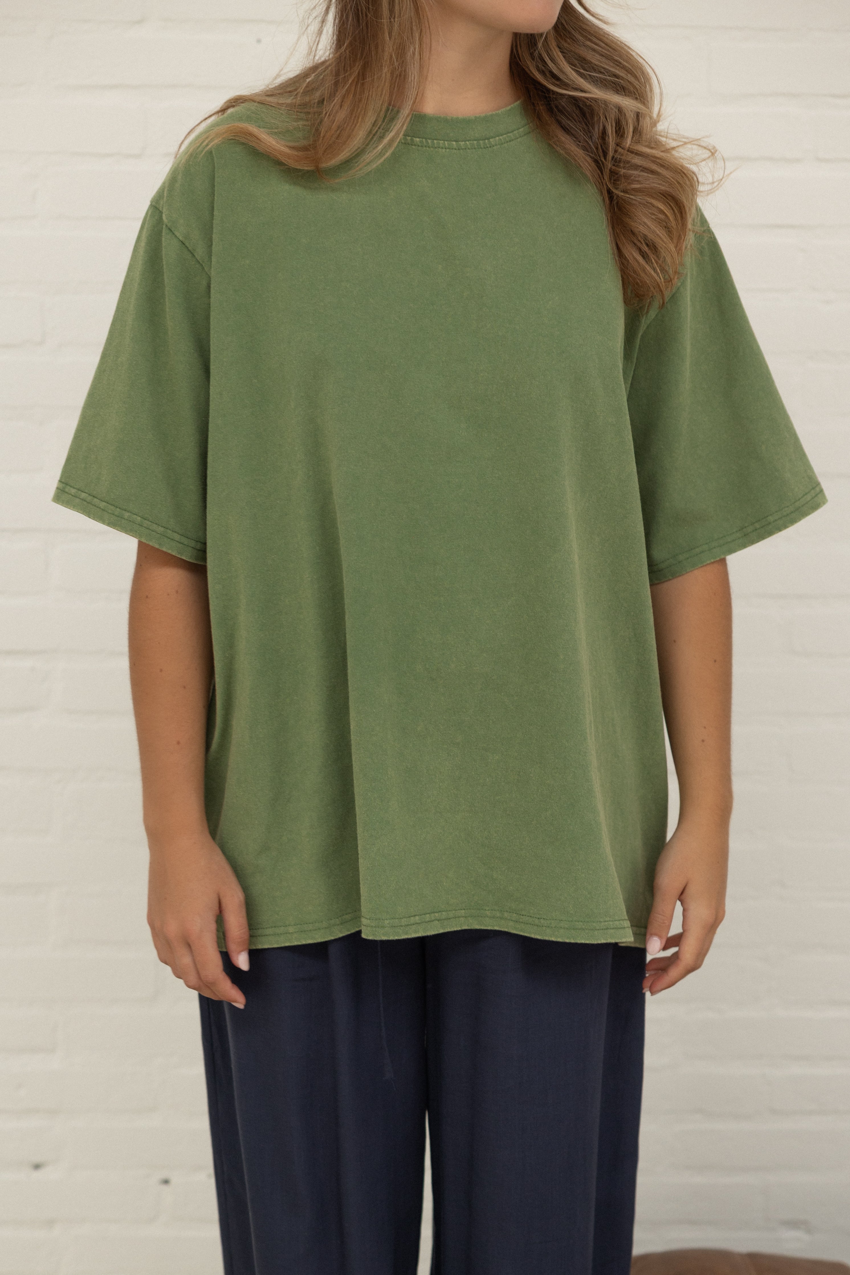 OVERSIZED MABEL TEE GREEN