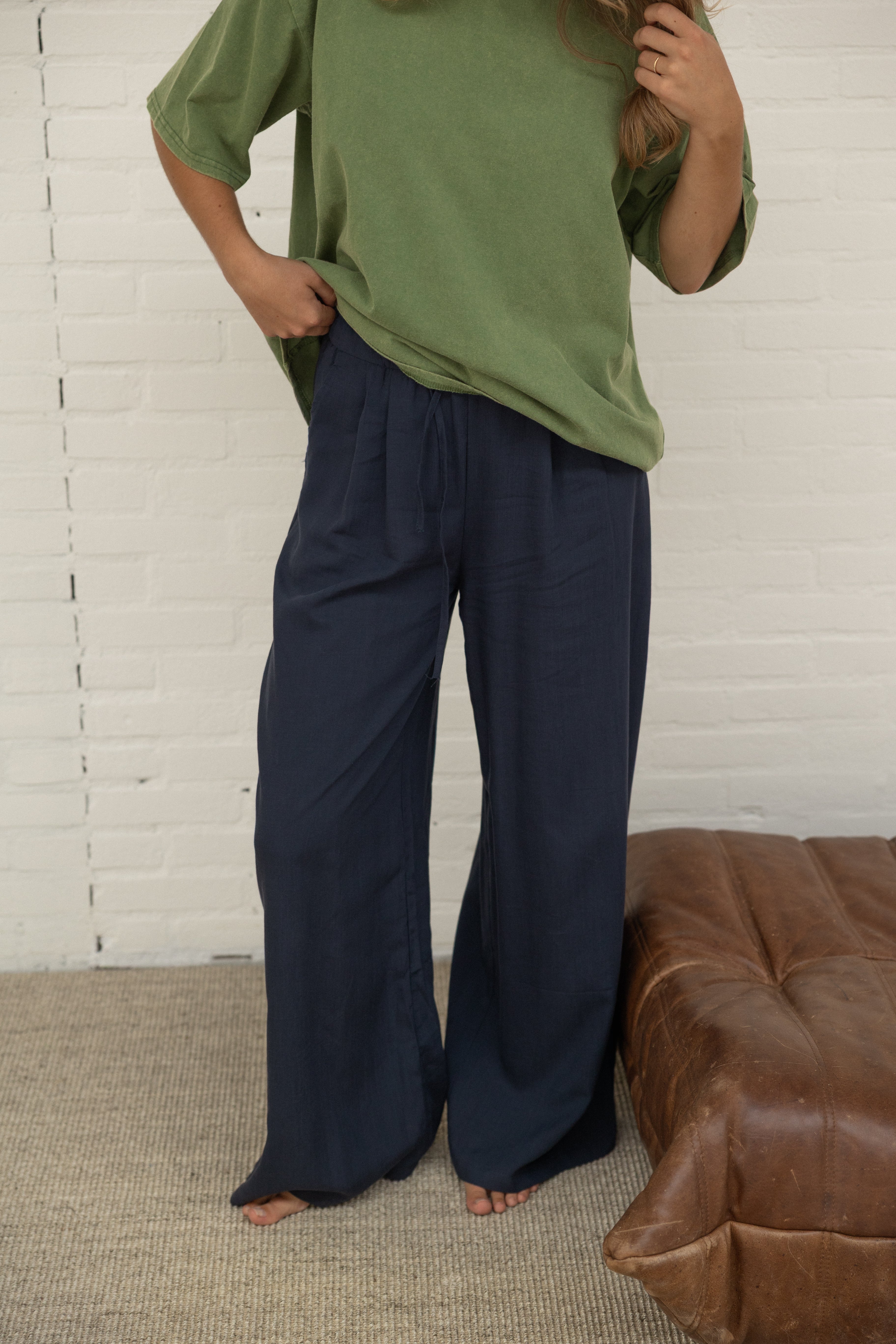 WIDE JANE PANTS NAVY