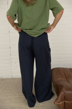 WIDE JANE PANTS NAVY