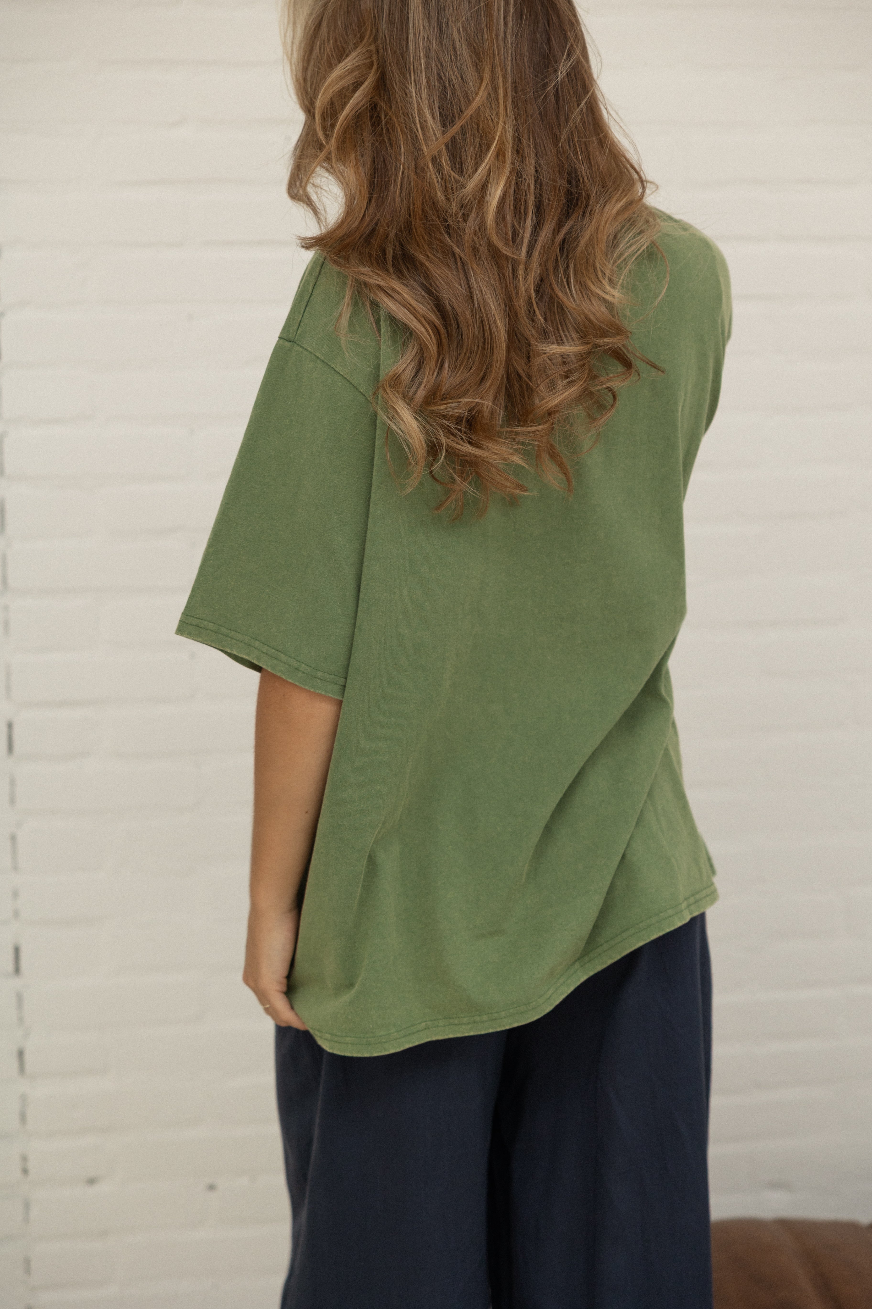 OVERSIZED MABEL TEE GREEN