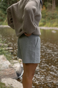 SWEATPANTS SHORTS GREY