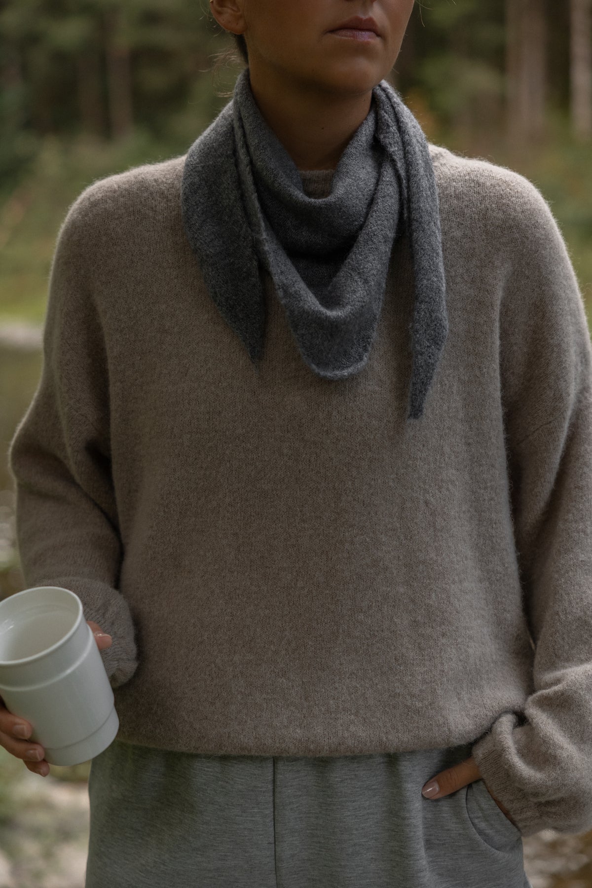 ESSENTIAL SARAH KNIT FW26 TAUPE