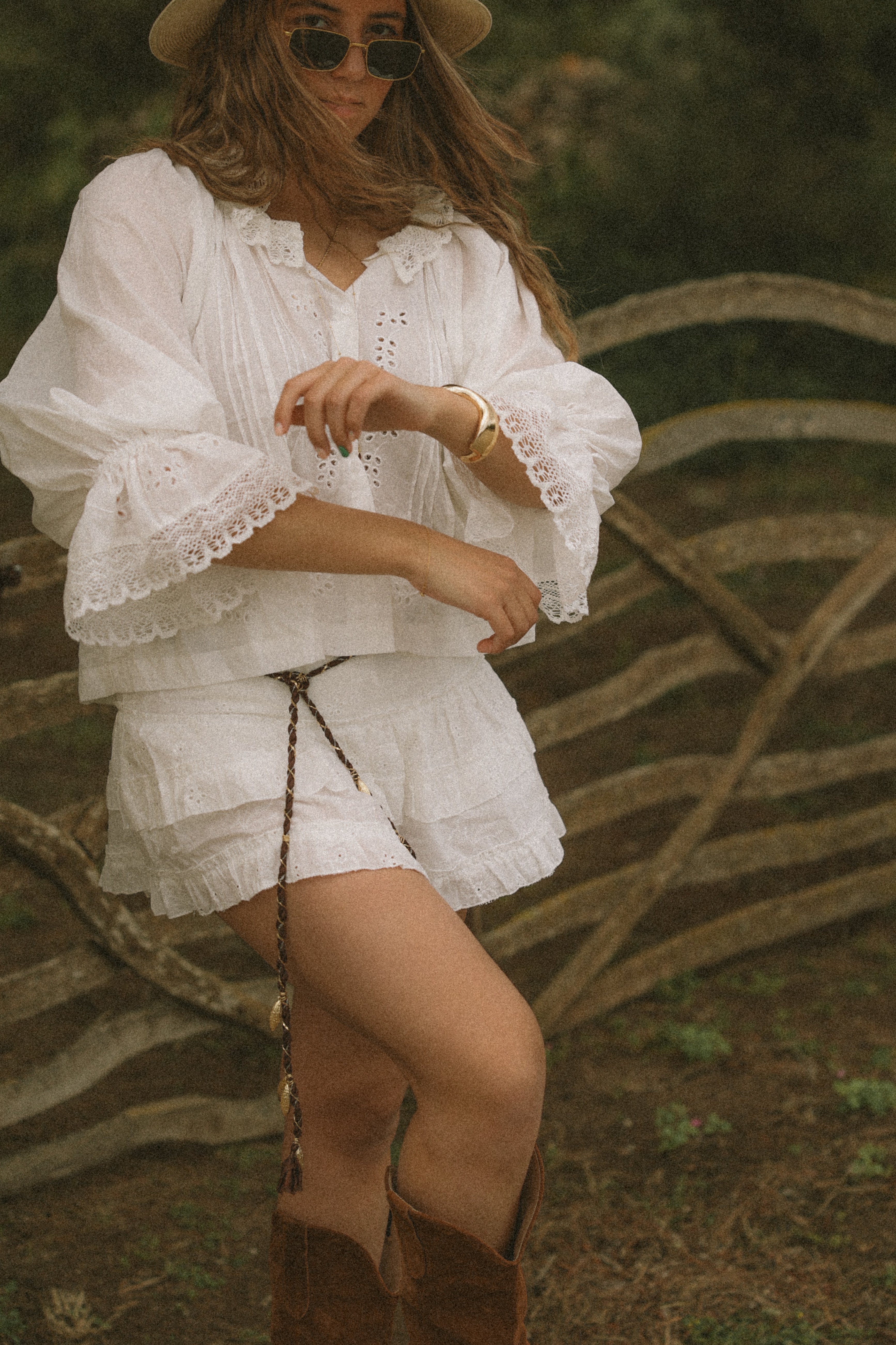 BRODERIE SAAR TOP WHITE