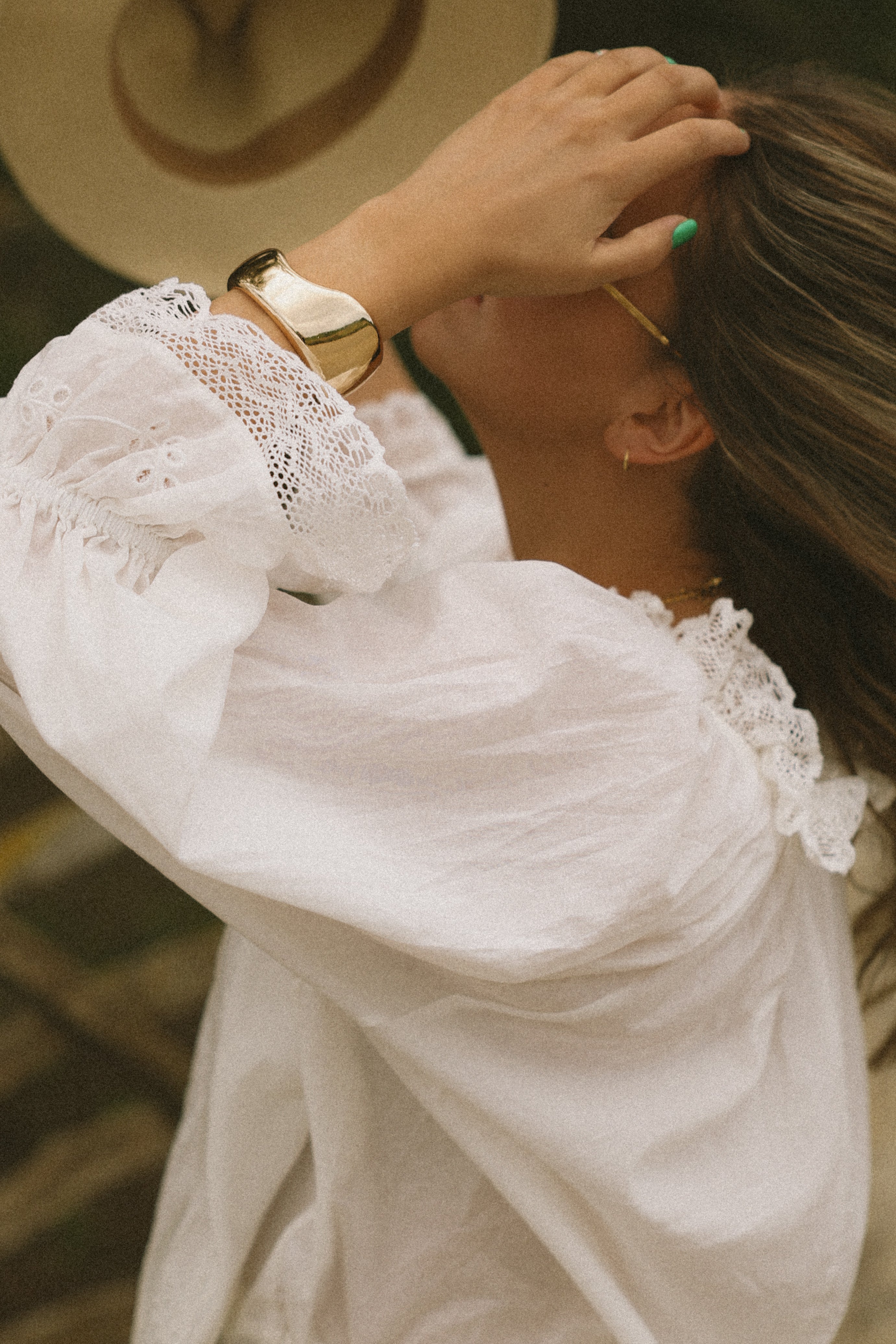 BRODERIE SAAR TOP WHITE