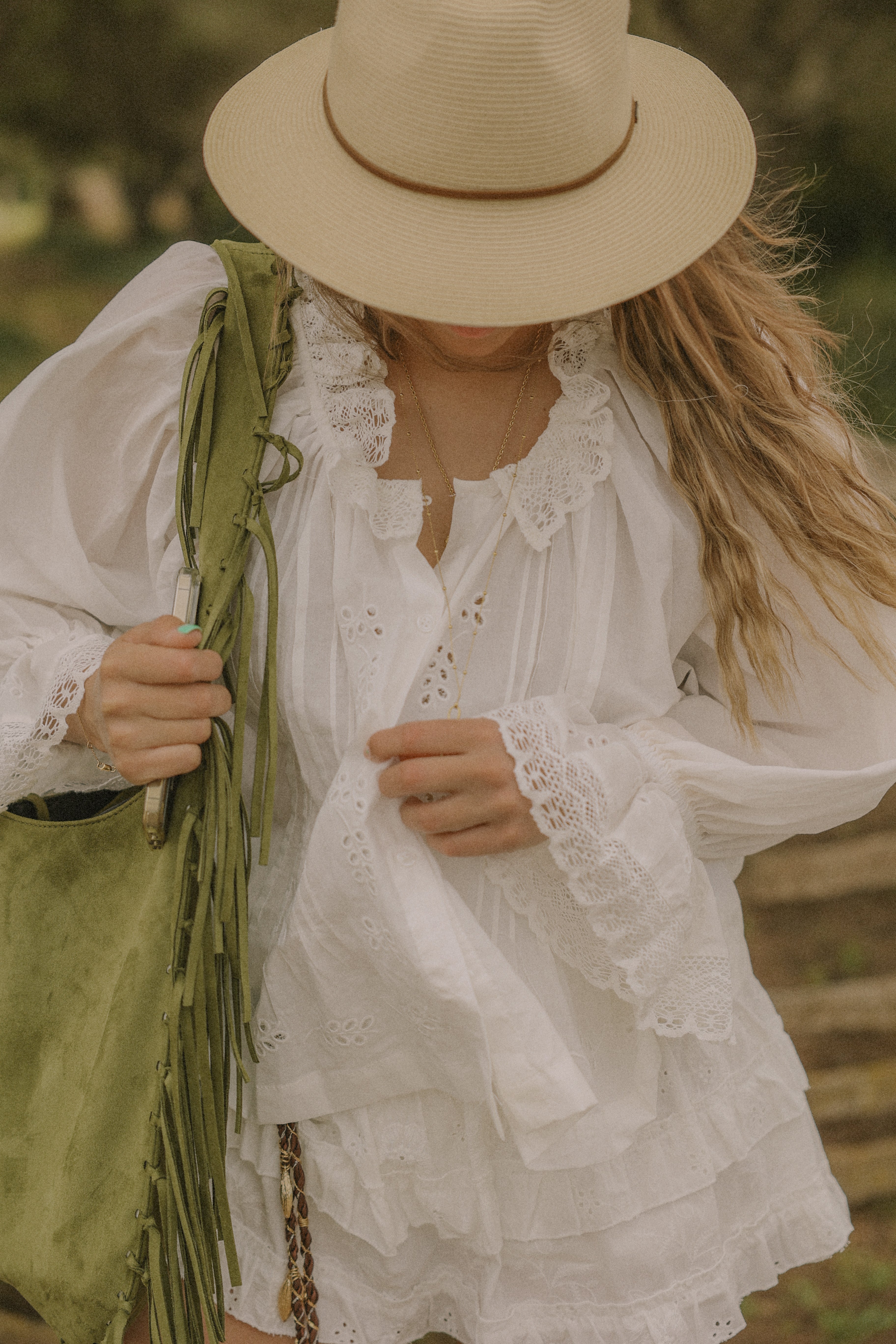BRODERIE SAAR TOP WHITE