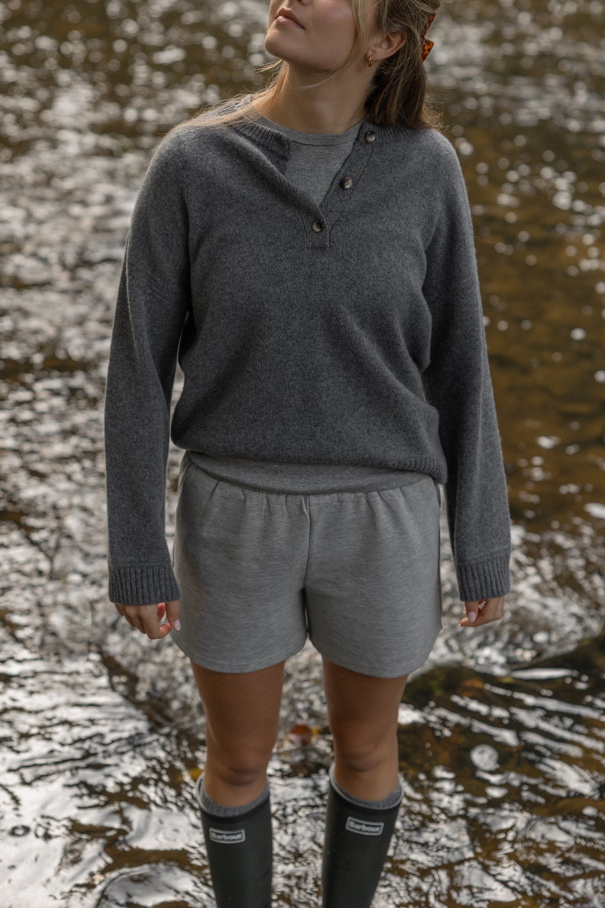 SWEATPANTS SHORTS GREY