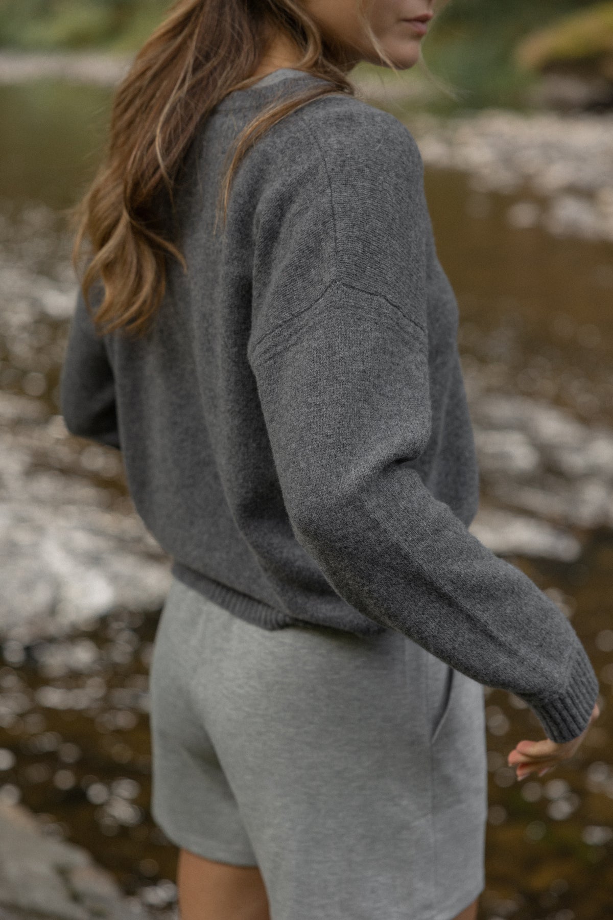 SWEATPANTS SHORTS GREY