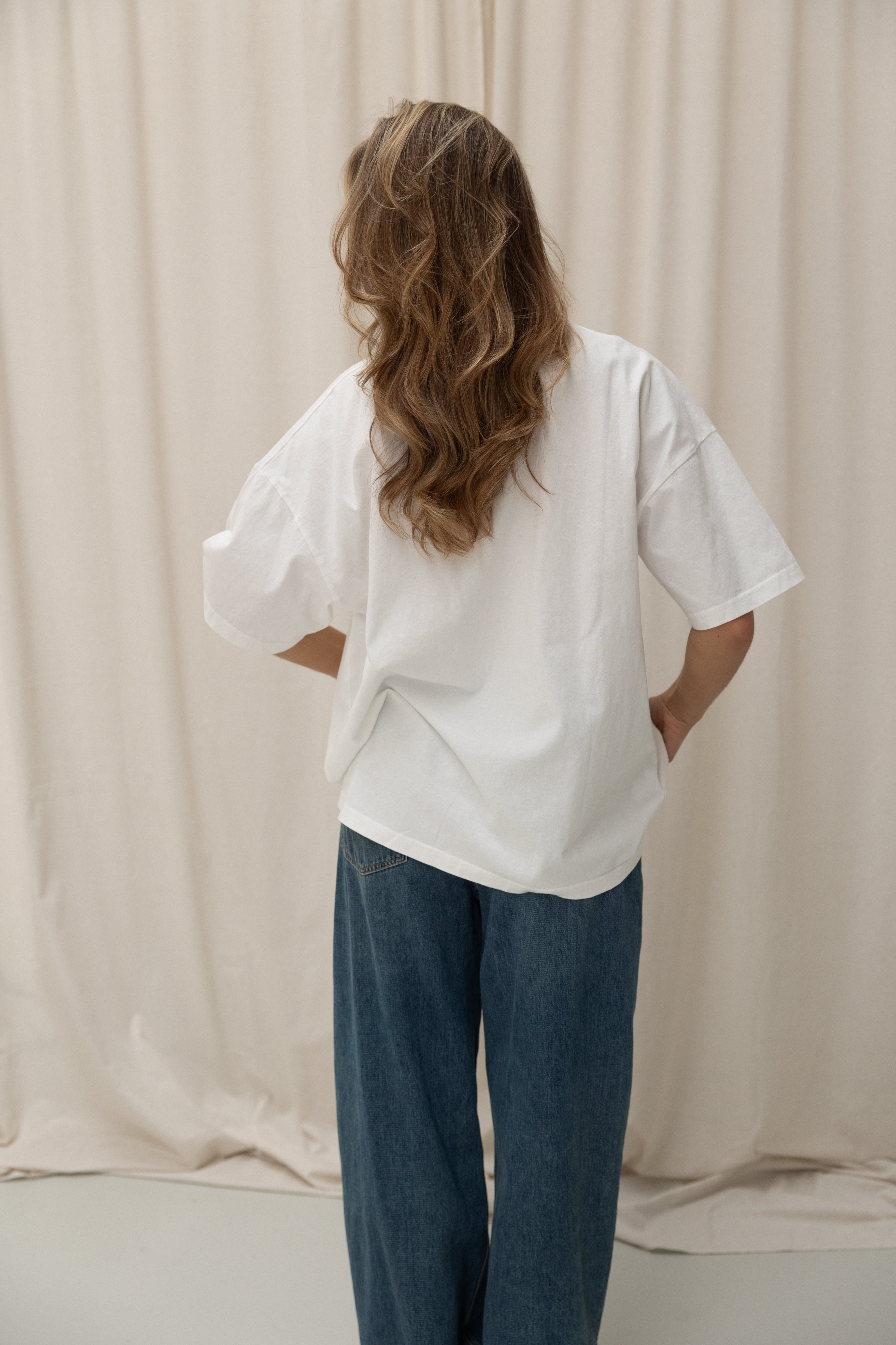 OVERSIZED VEGAS TEE WHITE