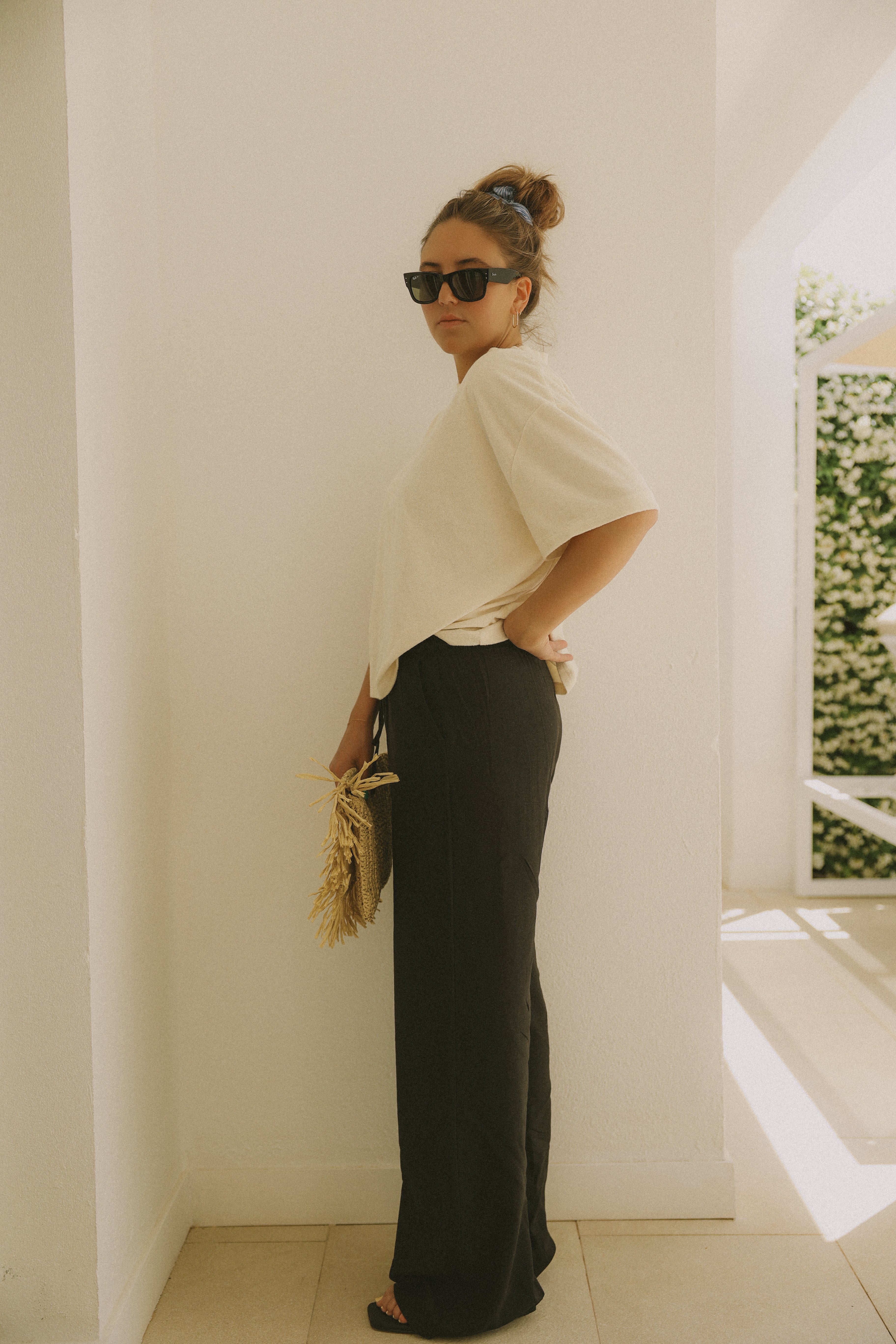 ESSENTIAL LINNEN PANTS BLACK