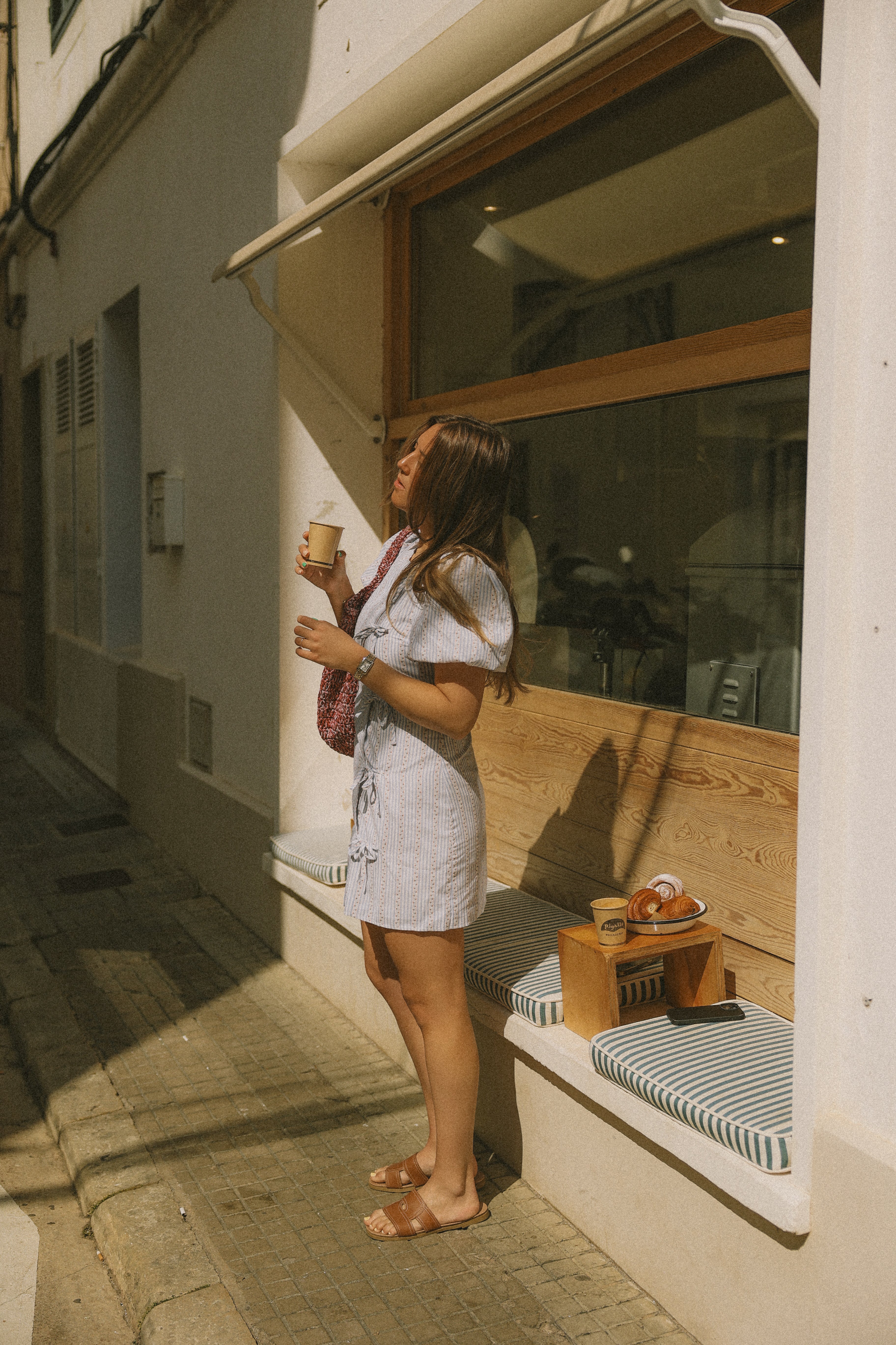 JULIA DRESS BLUE STRIPED