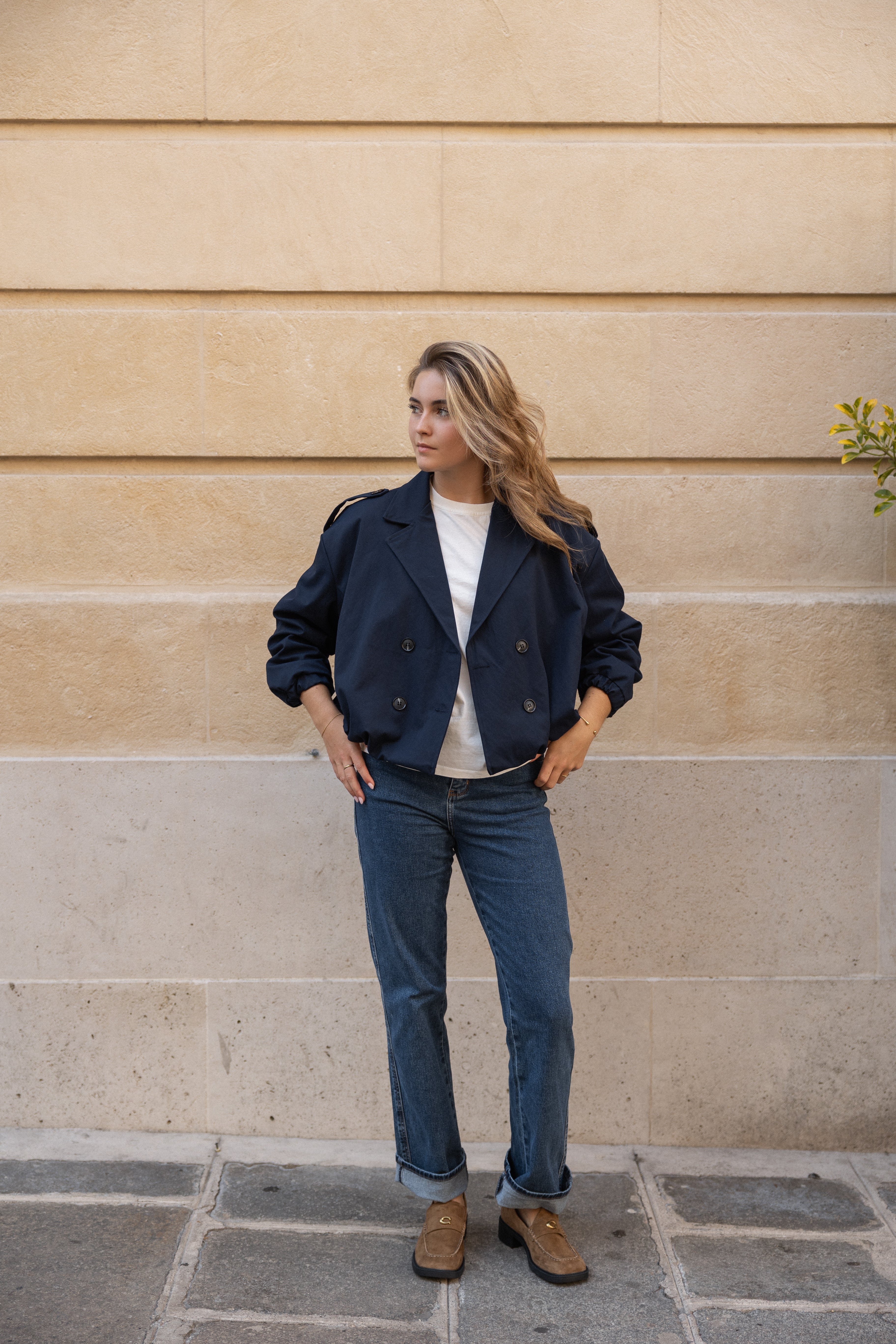 SOPHIE TRENCH COAT NAVY