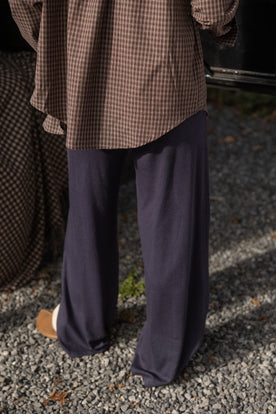 SOFT CASUAL PANTS NAVY