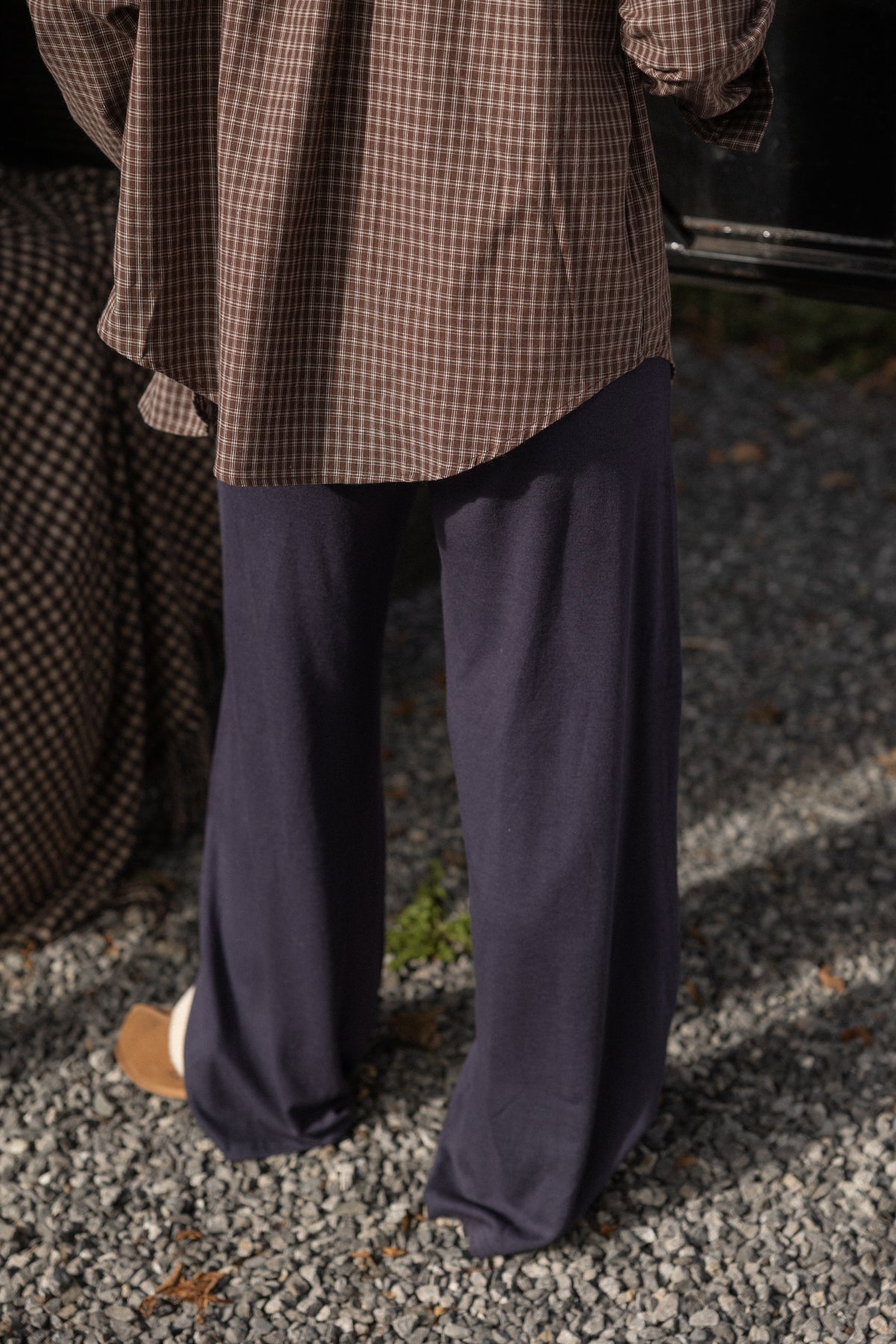 SOFT CASUAL PANTS NAVY