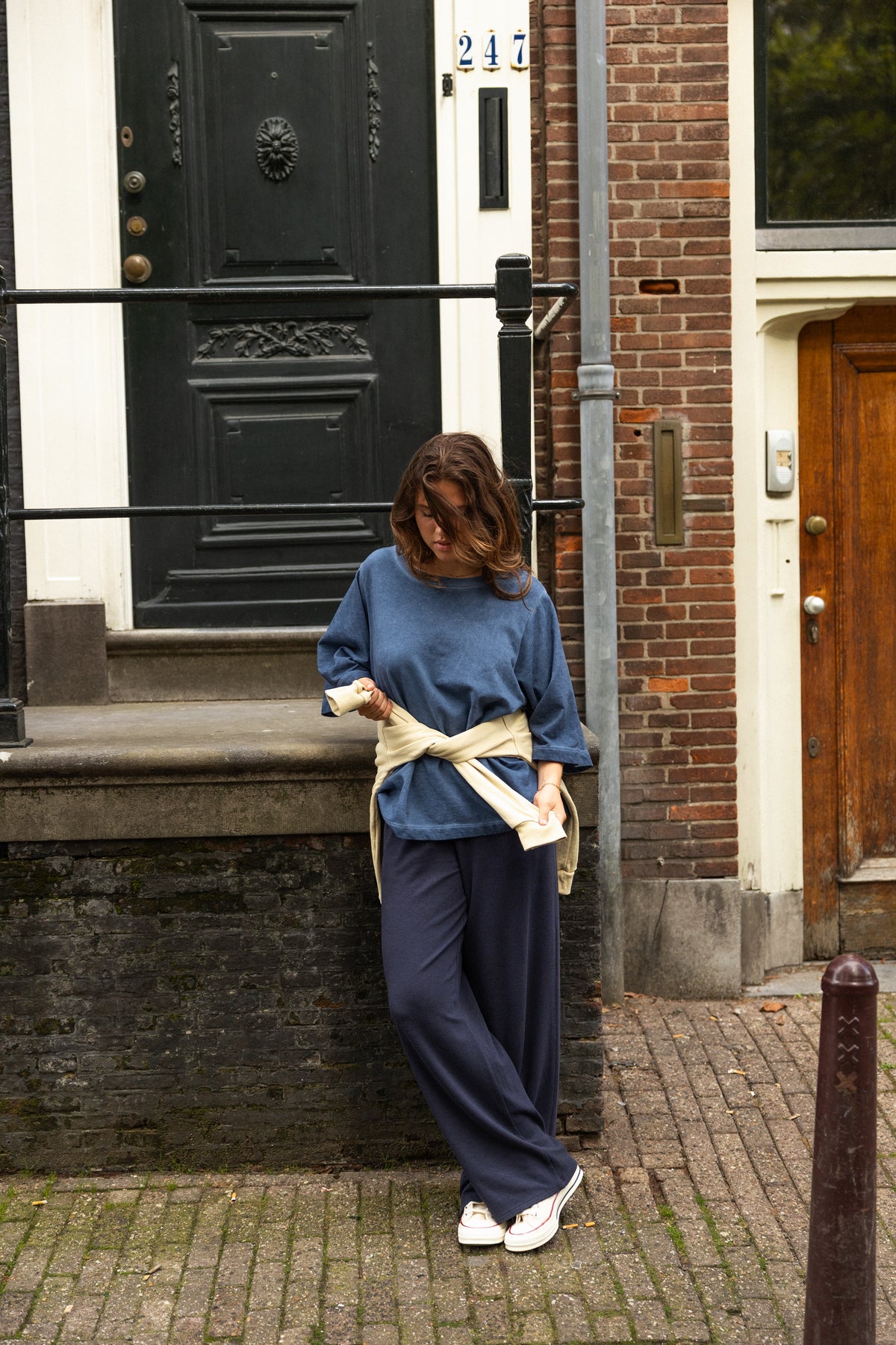 OVERSIZED TEE VINTAGE WASHED BLUE