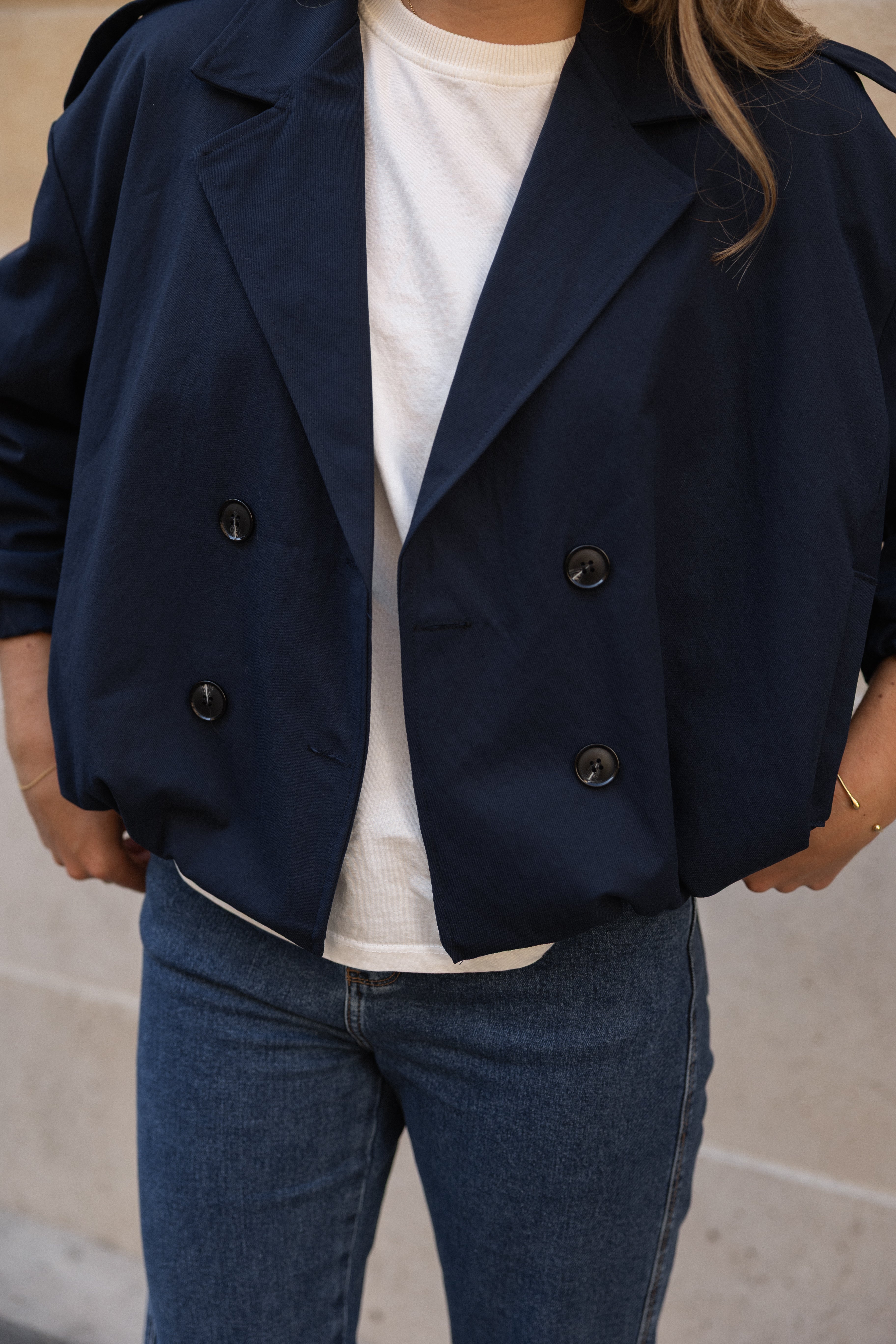 SOPHIE TRENCH COAT NAVY