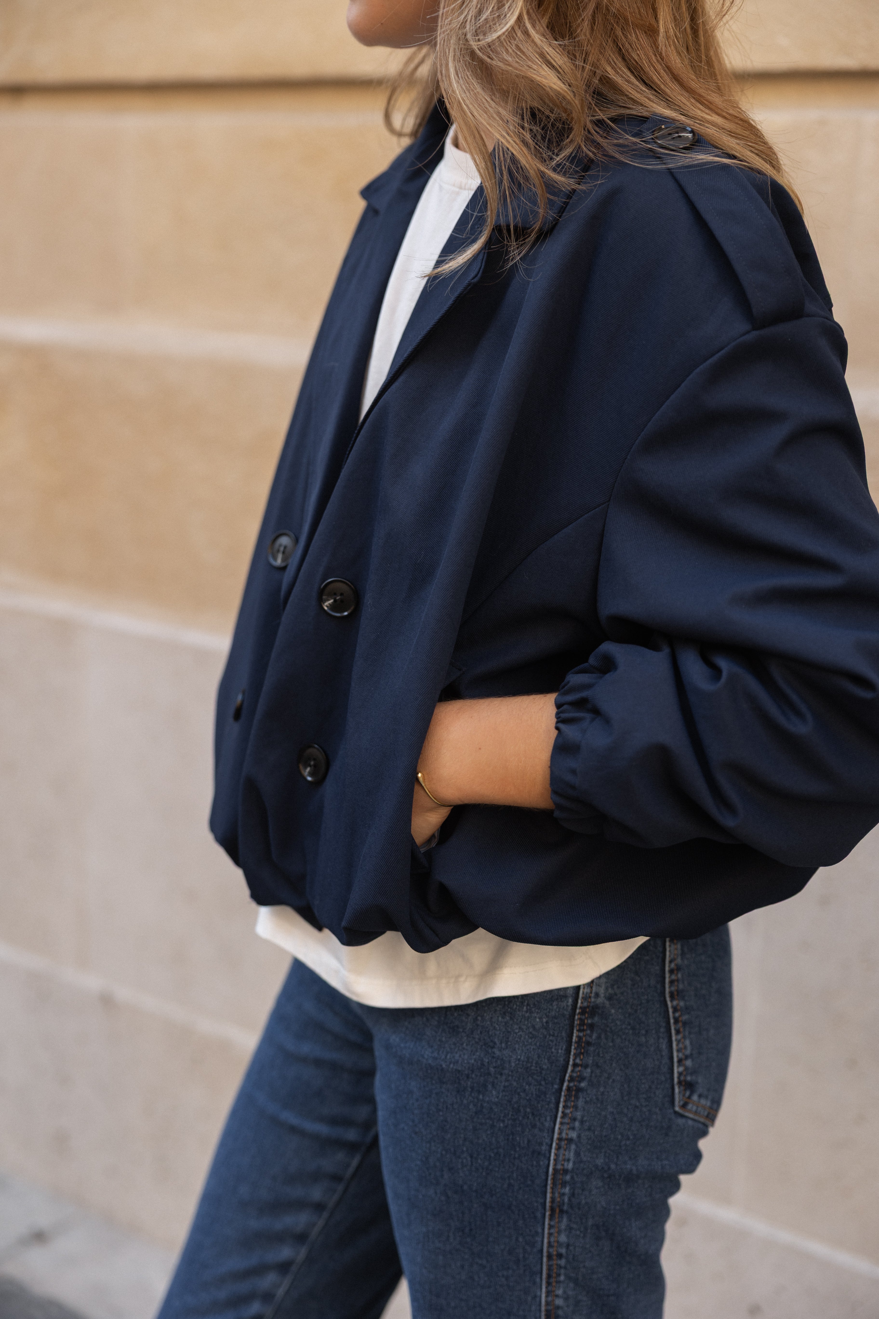 SOPHIE TRENCH COAT NAVY