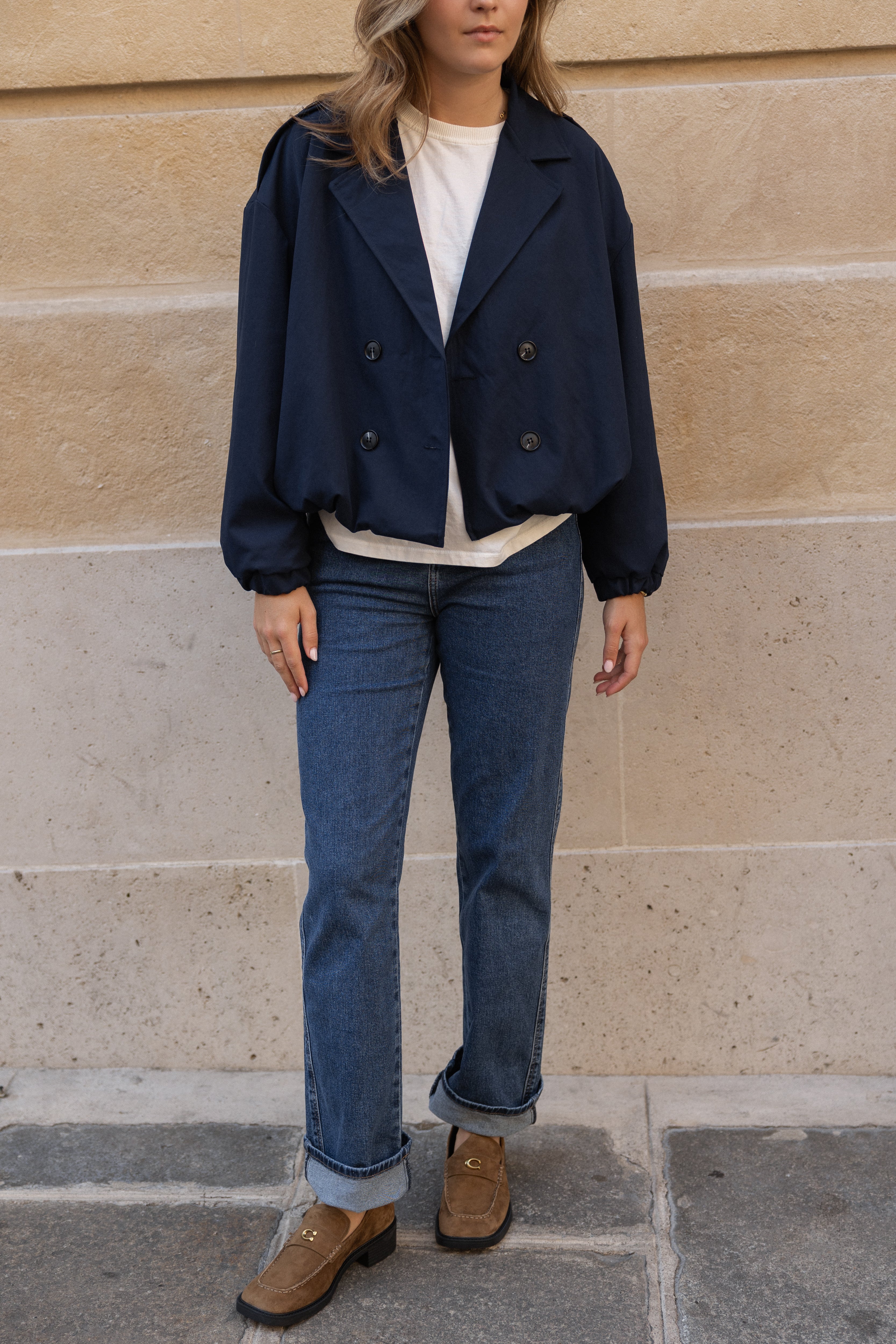 SOPHIE TRENCH COAT NAVY