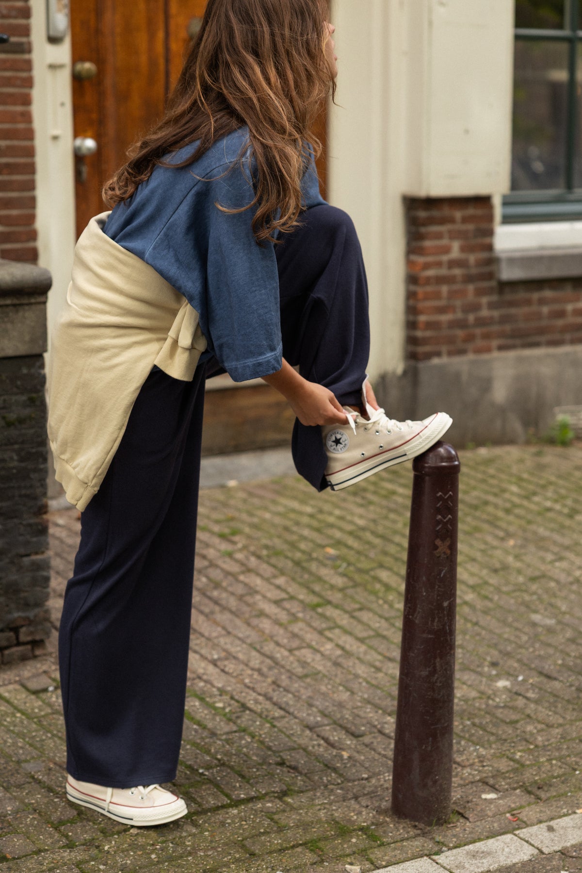 OVERSIZED TEE VINTAGE WASHED BLUE