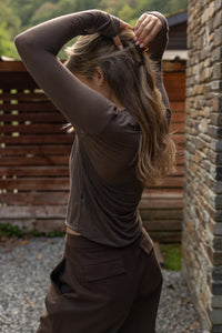 THE CASSIE TOP CHOCO